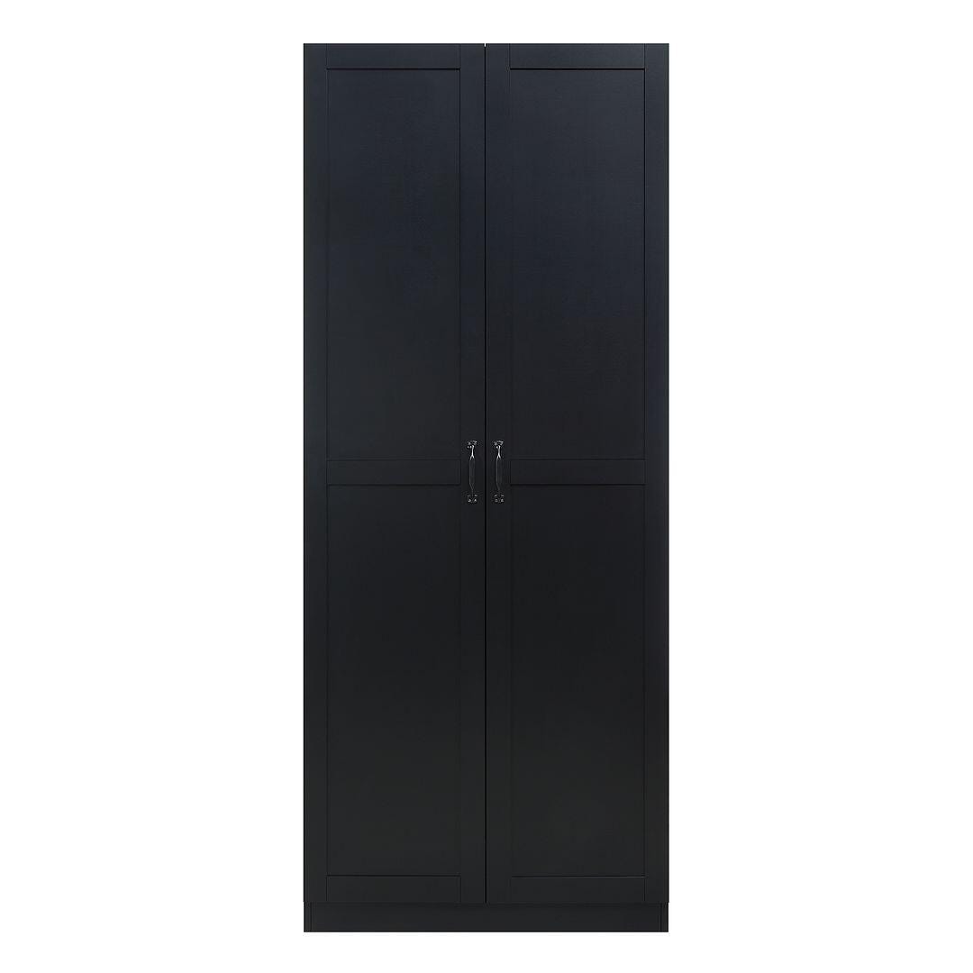 Hopkins Storage Closet with 7 Shelves, Black, large