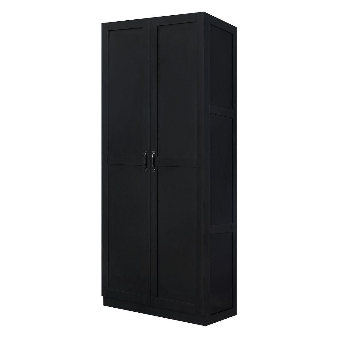 Hopkins Storage Closet with 7 Shelves, Black, large