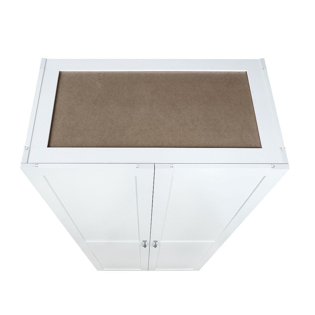 Hopkins Storage Closet with 7 Shelves, White, large