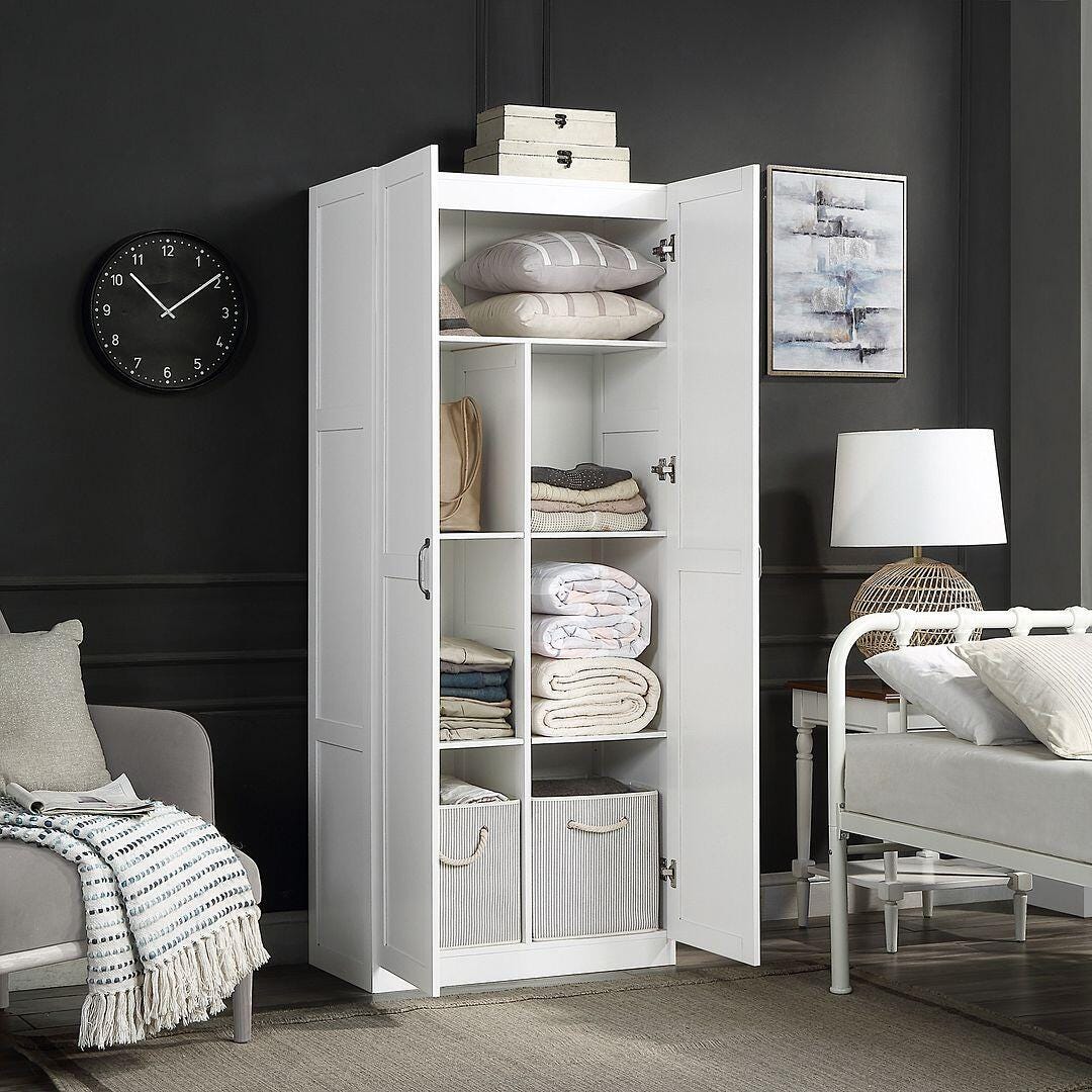 Hopkins Storage Closet with 7 Shelves | Ashley