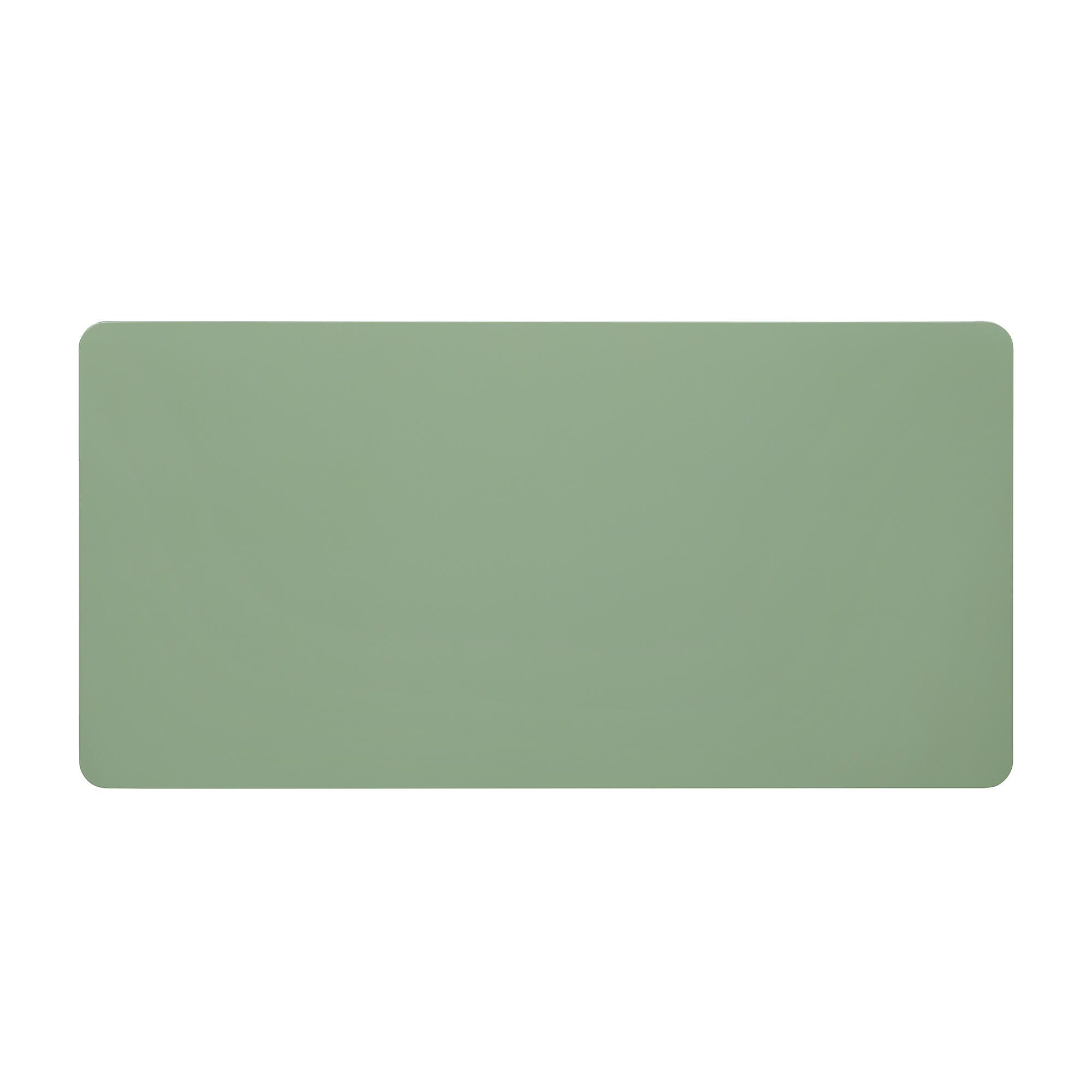 Manhattan Comfort Ella 2 Drawer Coffee Table, Sage Green, large