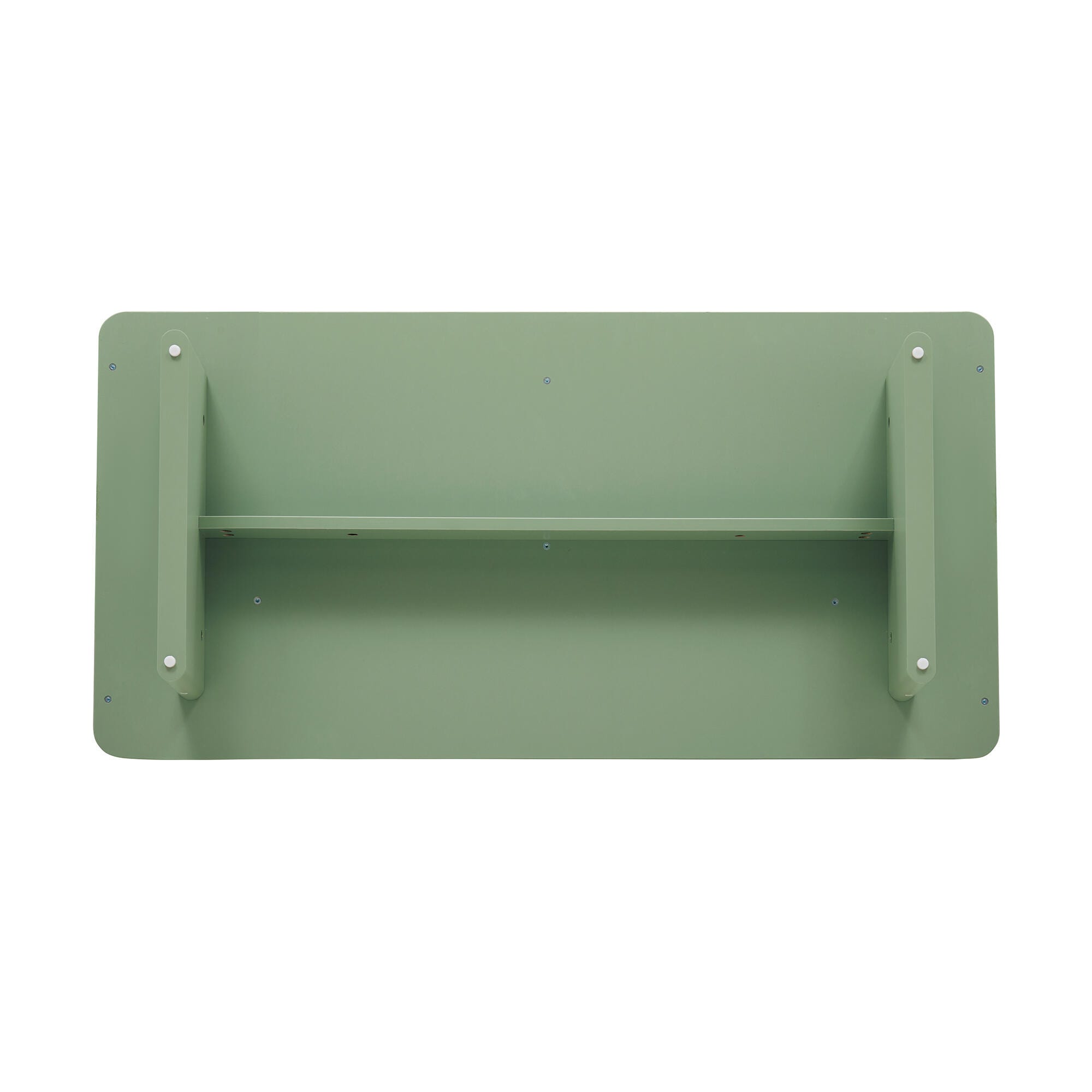 Manhattan Comfort Ella 2 Drawer Coffee Table, Sage Green, large