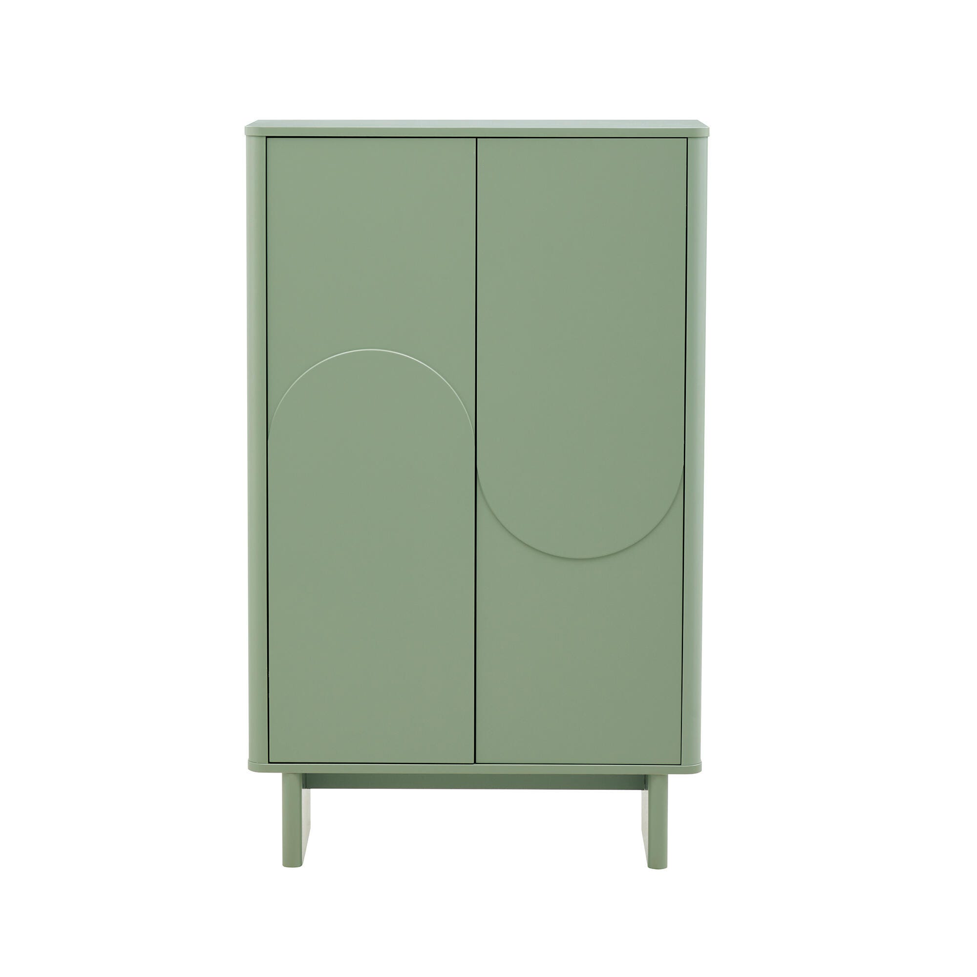 Manhattan Comfort Ella 32" Accent Cabinet, Sage Green, large