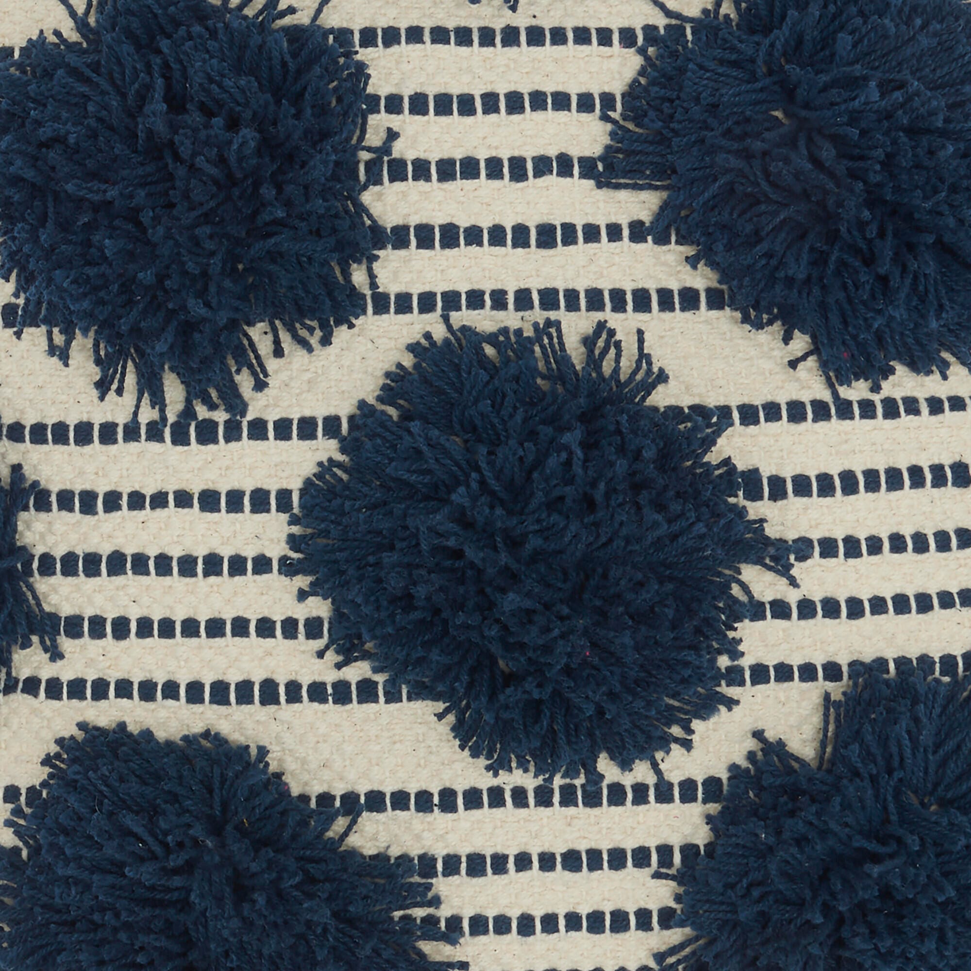 Mina Victory Tufted Pom Poms Indoor Throw Pillow, , swatch