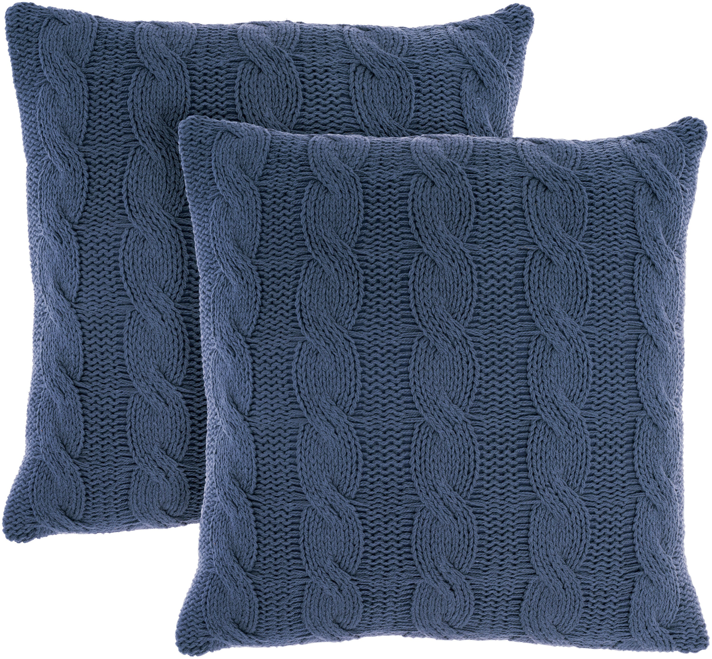 Mina Victory Cotton Knitted Indoor Throw Pillow (Set of 2), , large