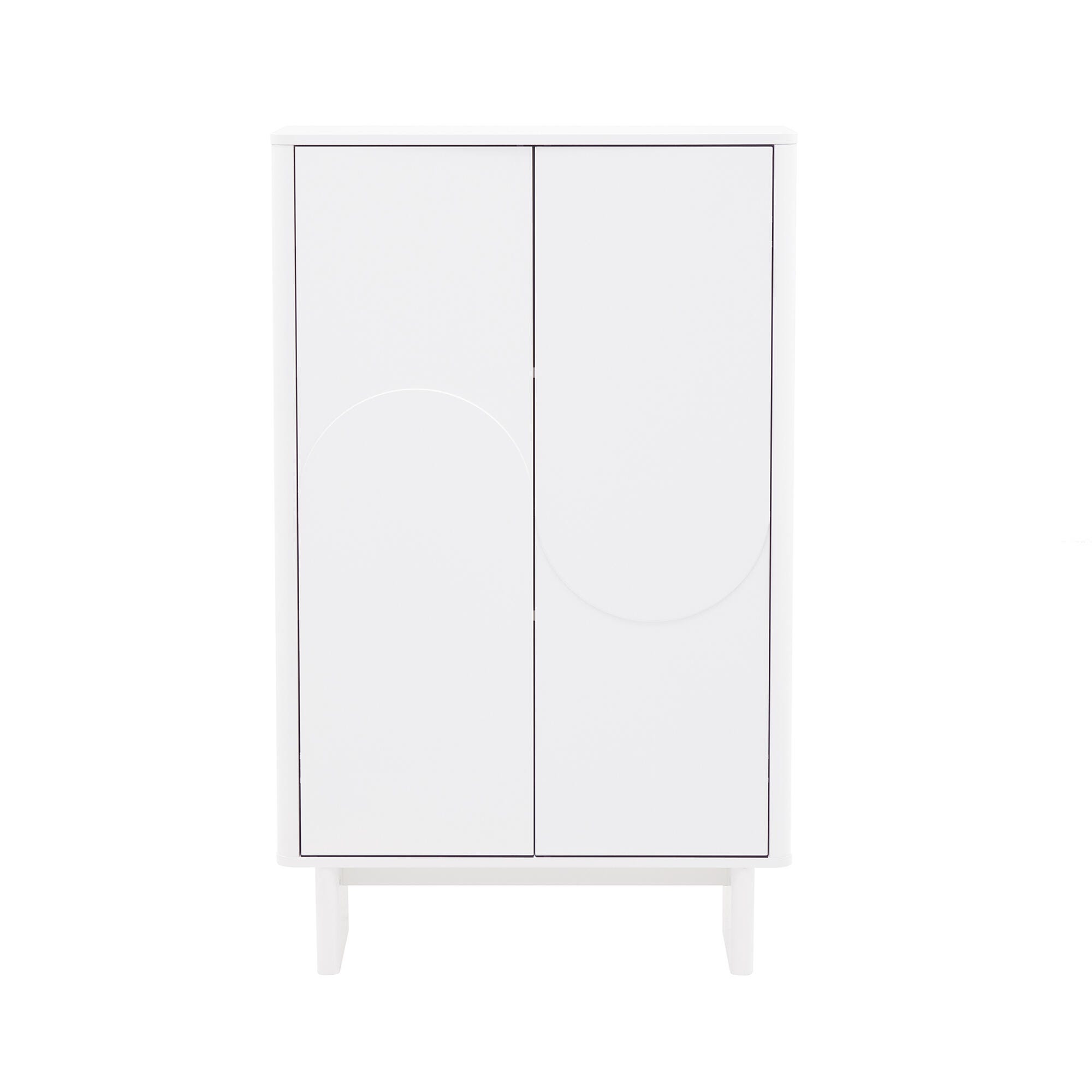 Manhattan Comfort Ella 32" Accent Cabinet, White, large