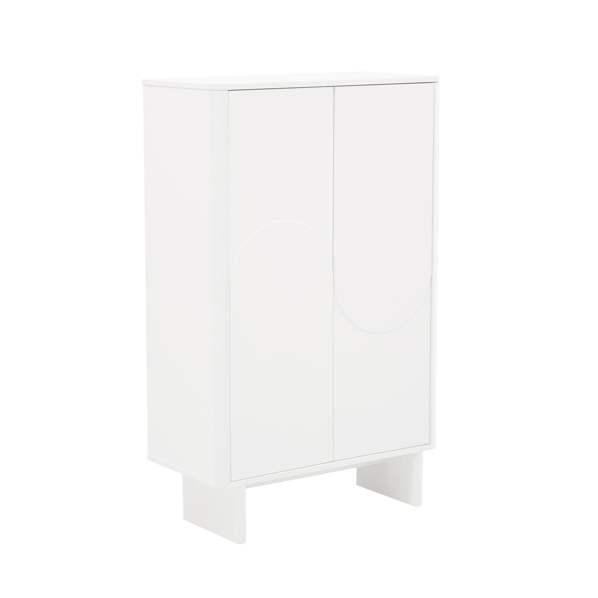 Manhattan Comfort Ella 32" Accent Cabinet, White, large