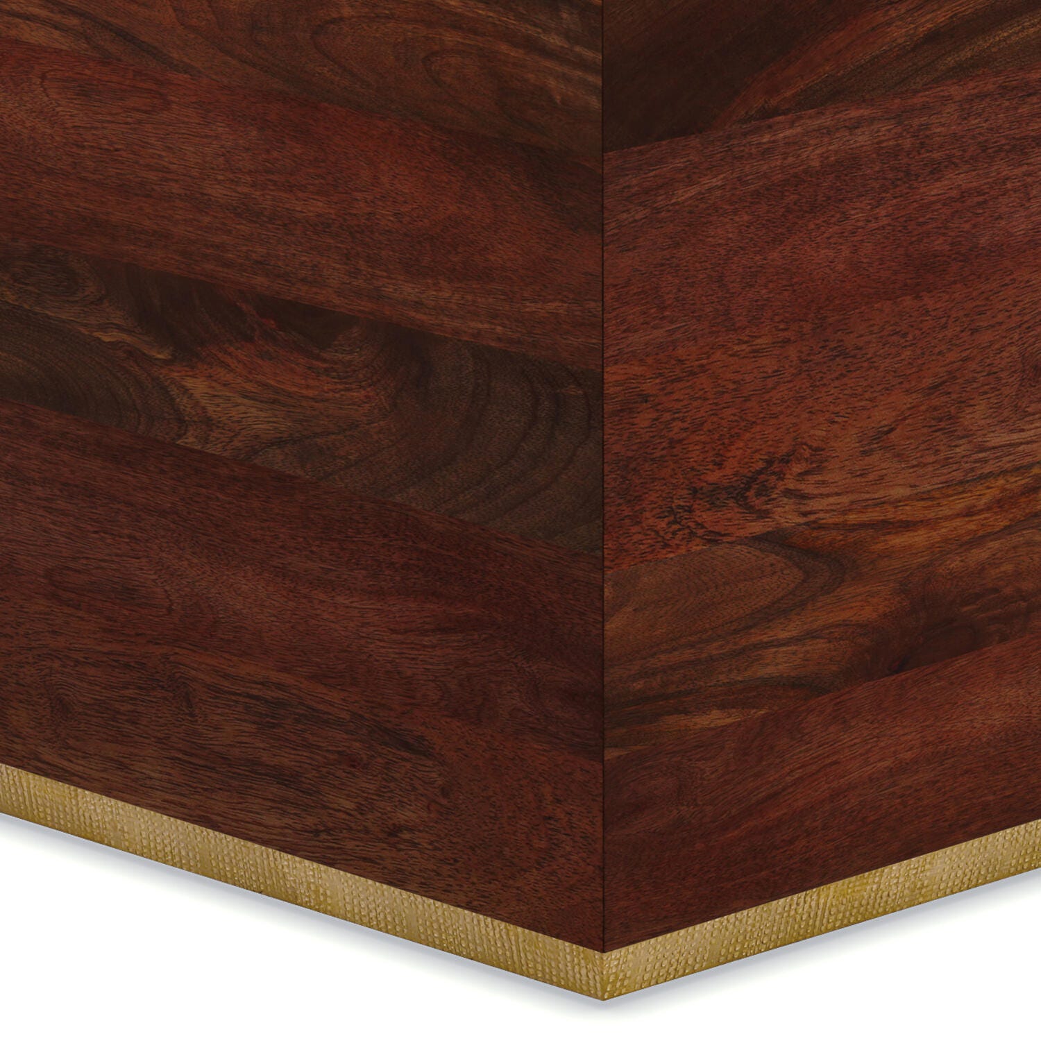 Simpli Home Abba Coffee Table, Cognac Brown, large