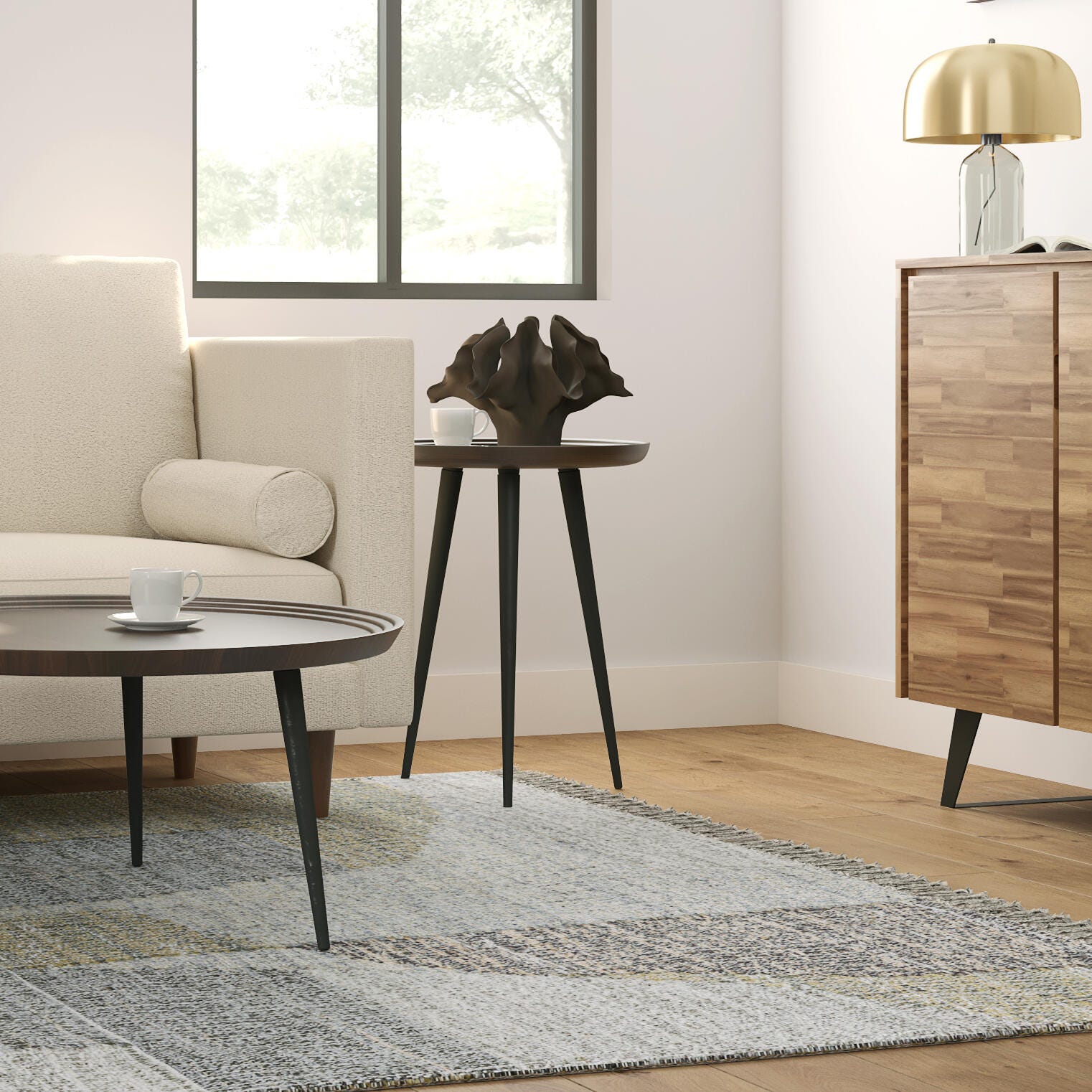 Simpli Home Clairmont Side Table, , large