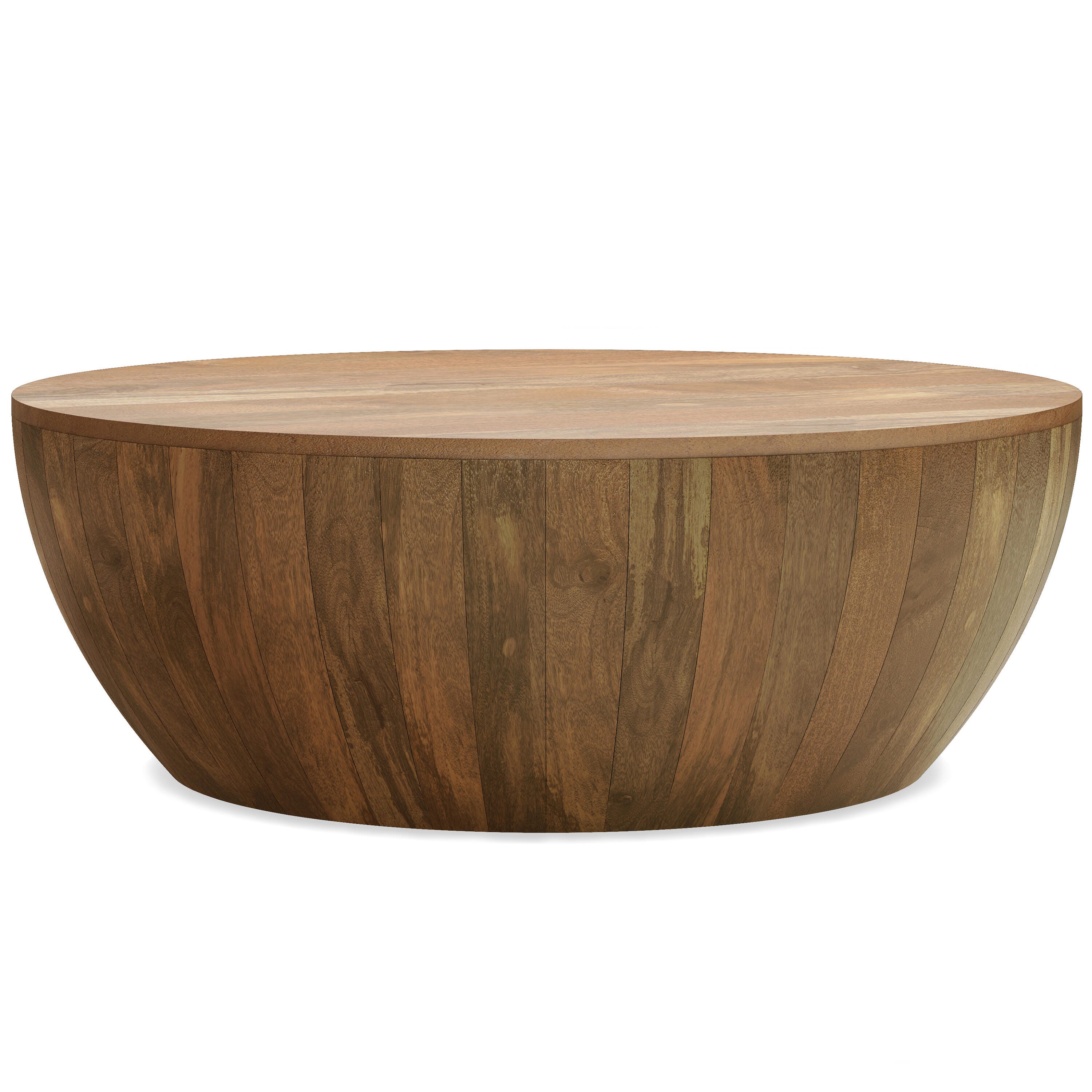 Simpli Home Elmbrook Drum Coffee Table, , large