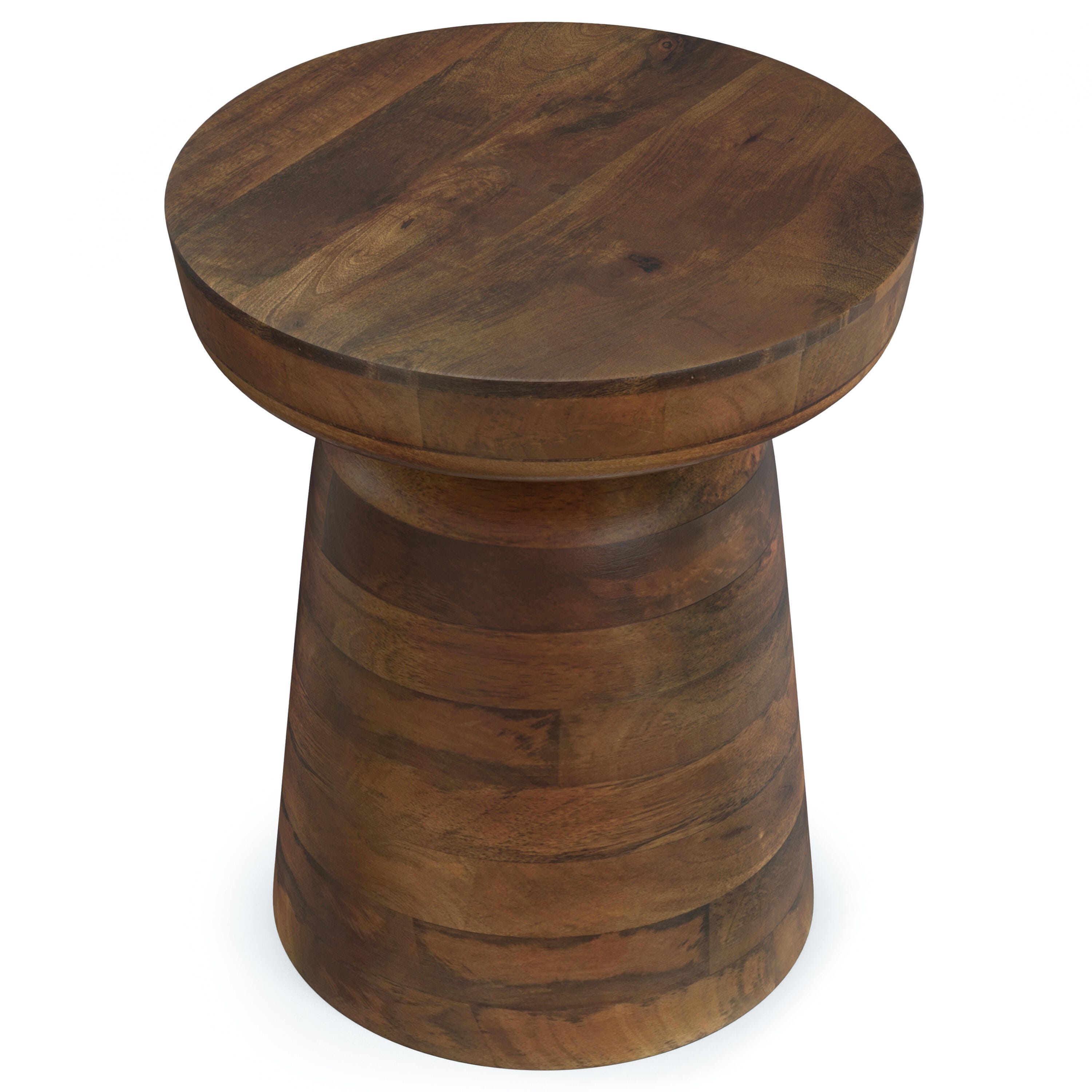 Simpli Home Robbie Accent Table, Walnut Brown, large