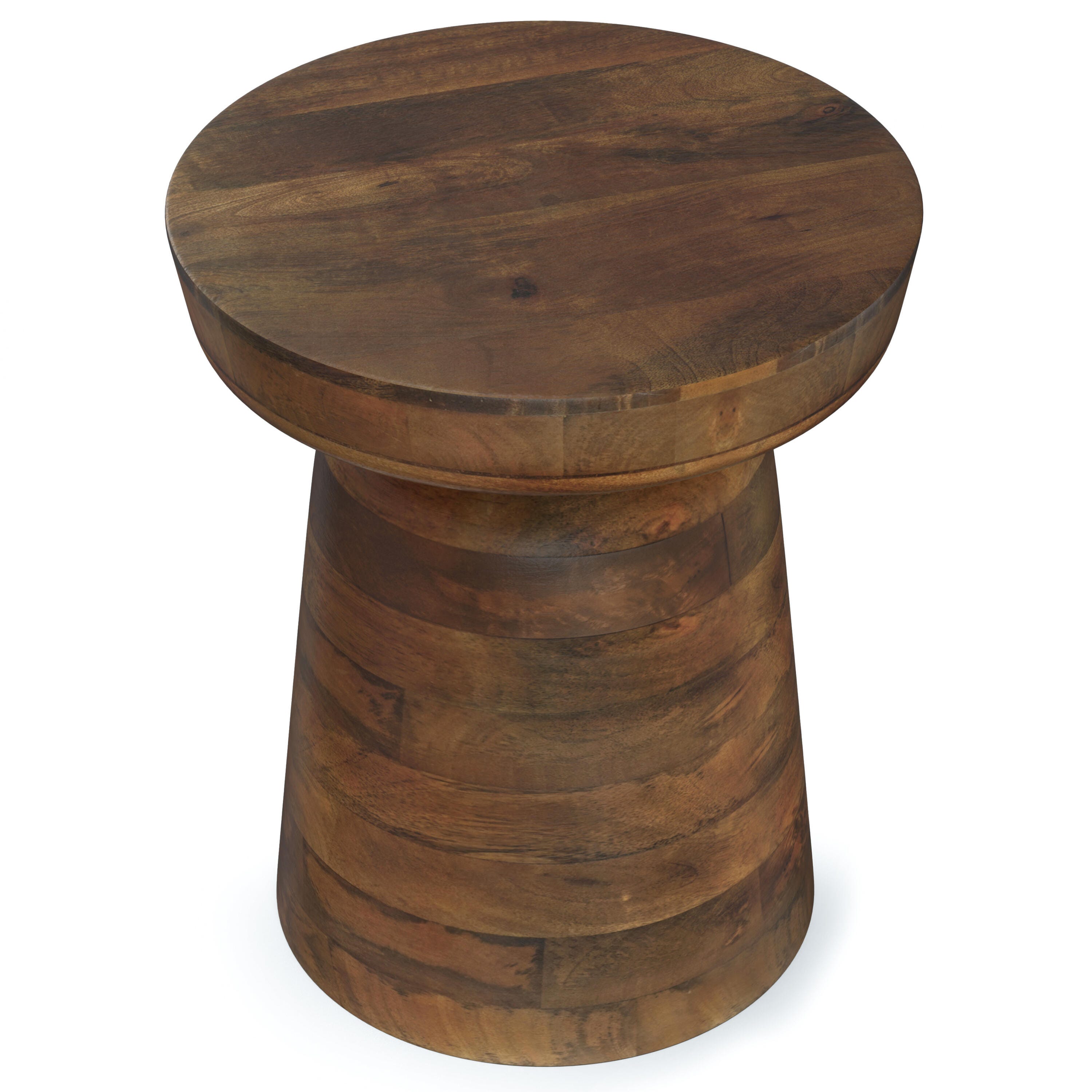 Simpli Home Robbie Accent Table, Walnut Brown, large