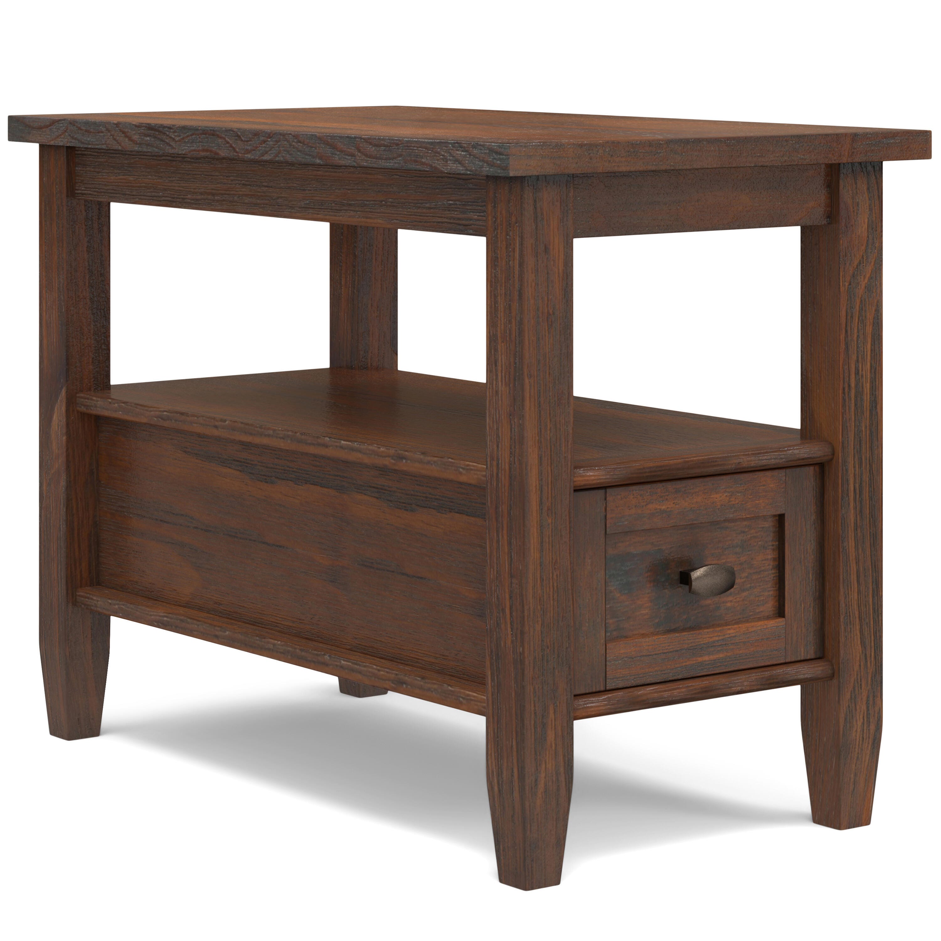 Simpli Home Warm Shaker Narrow Side Table, , large