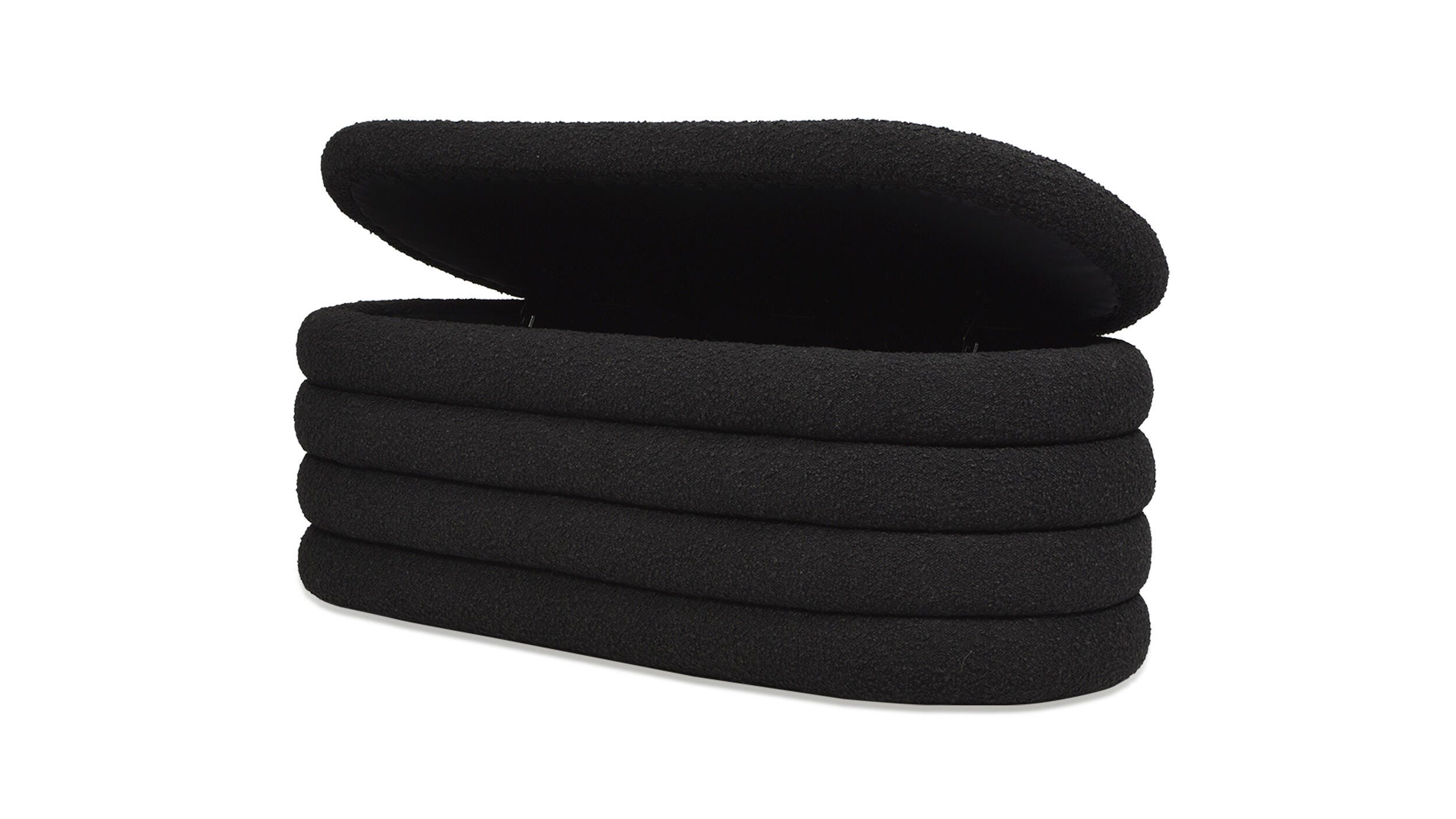 Jennifer Taylor Home Fuji Upholstered Oval Storage Bench, , large