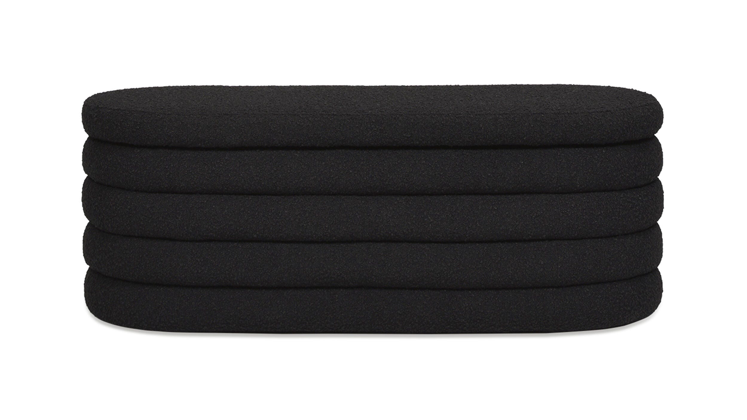 Jennifer Taylor Home Fuji Upholstered Oval Storage Bench, , large