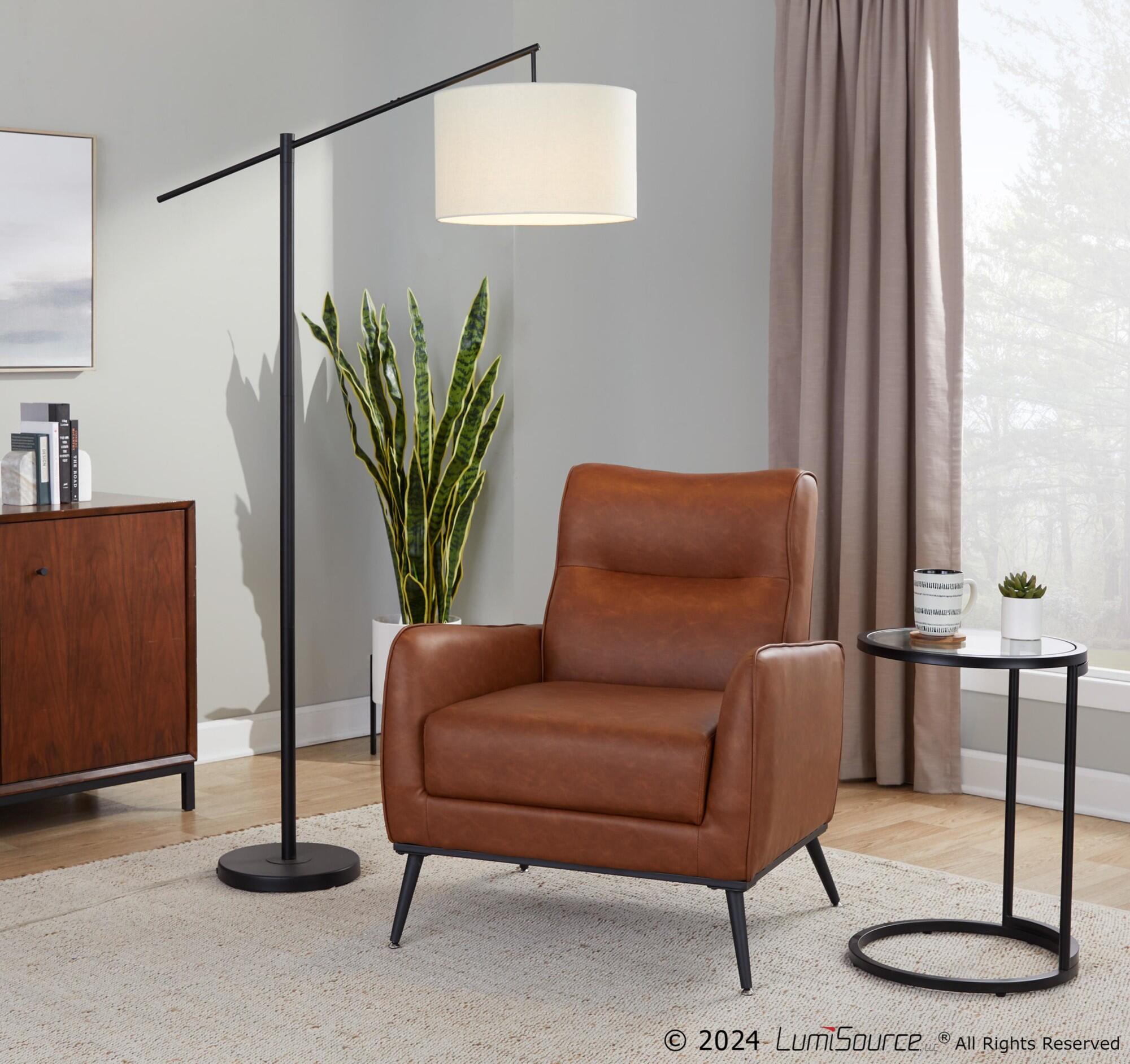 LumiSource Zenn End Table, Black, large