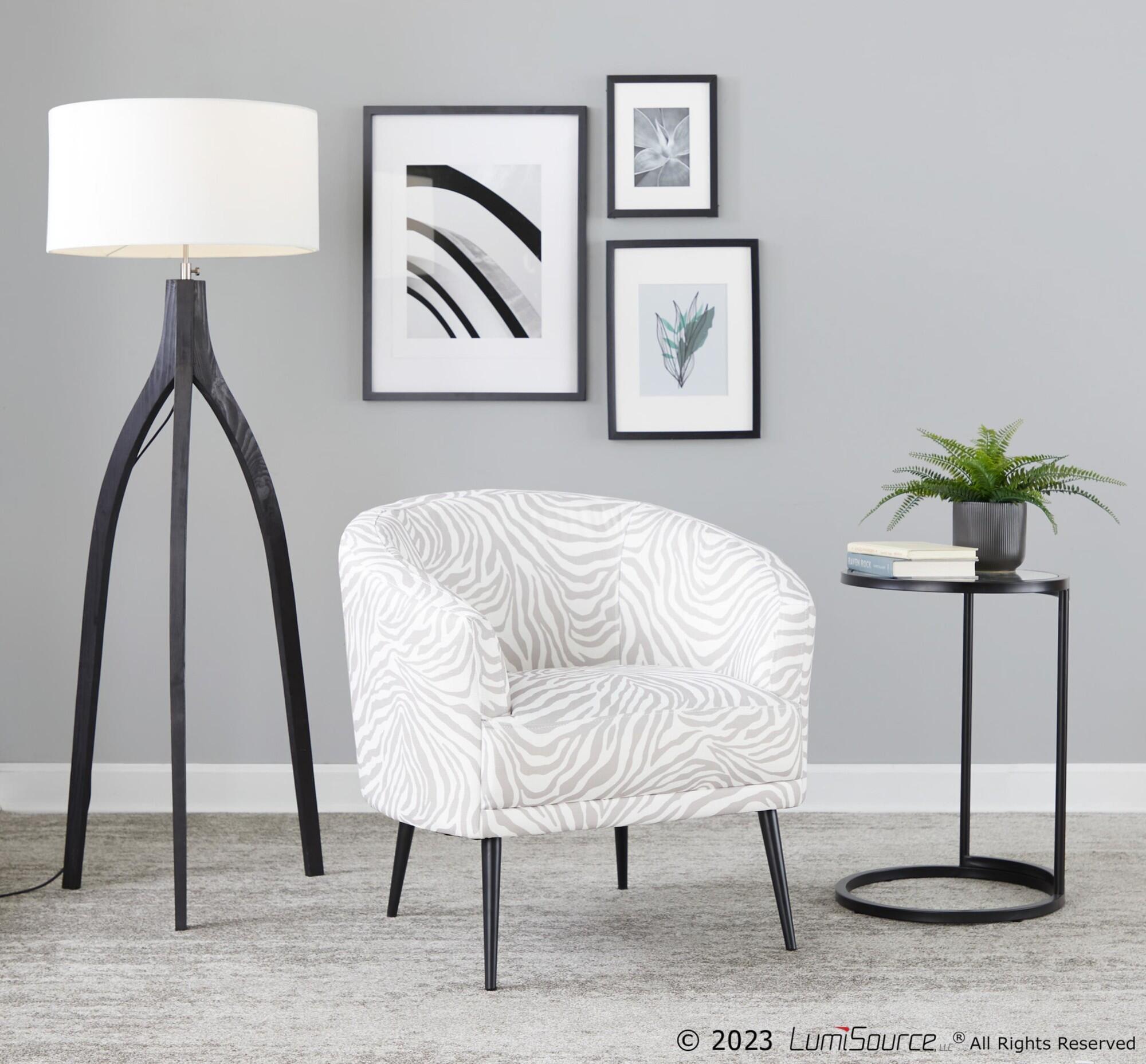 LumiSource Zenn End Table, Black, large