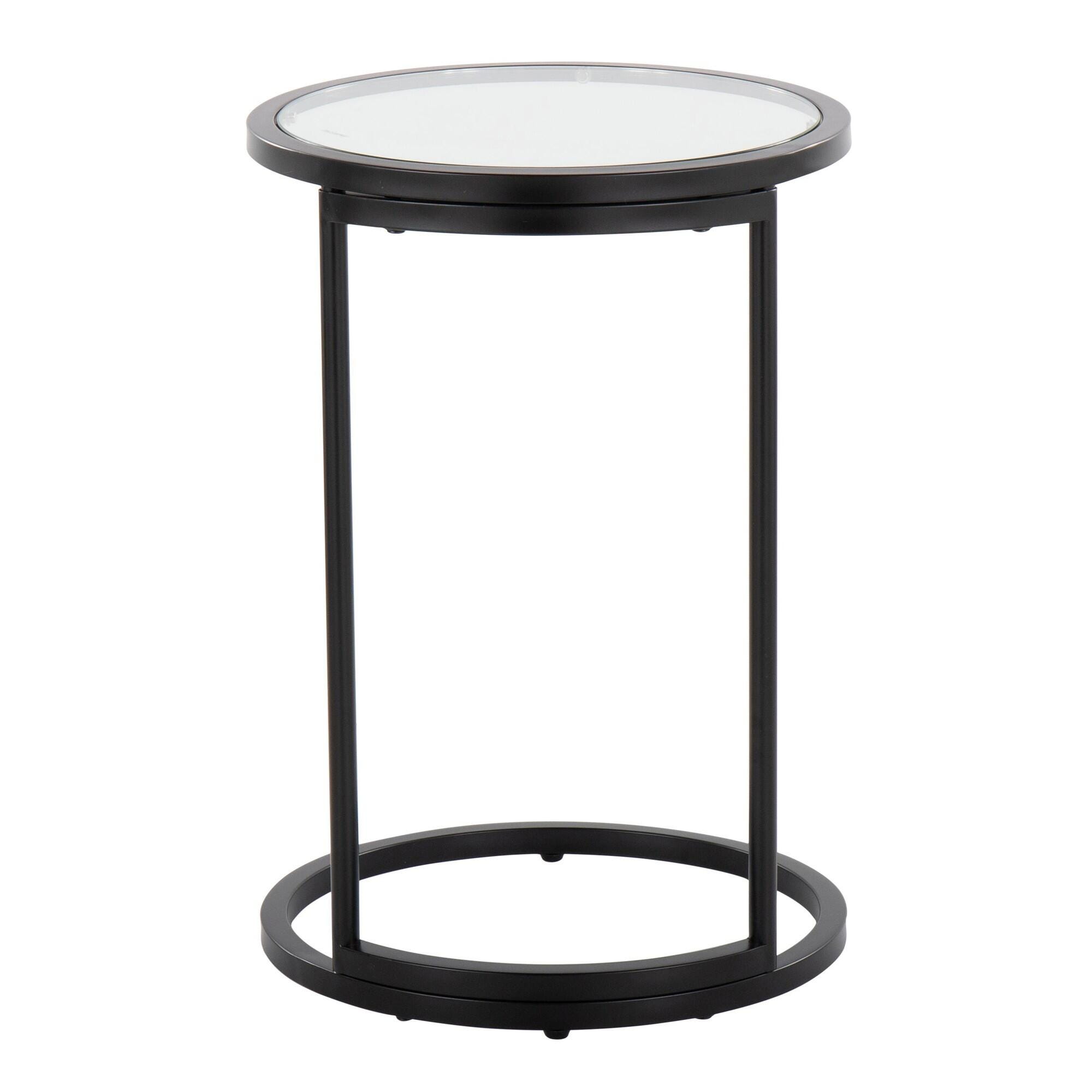 LumiSource Zenn End Table, Black, large