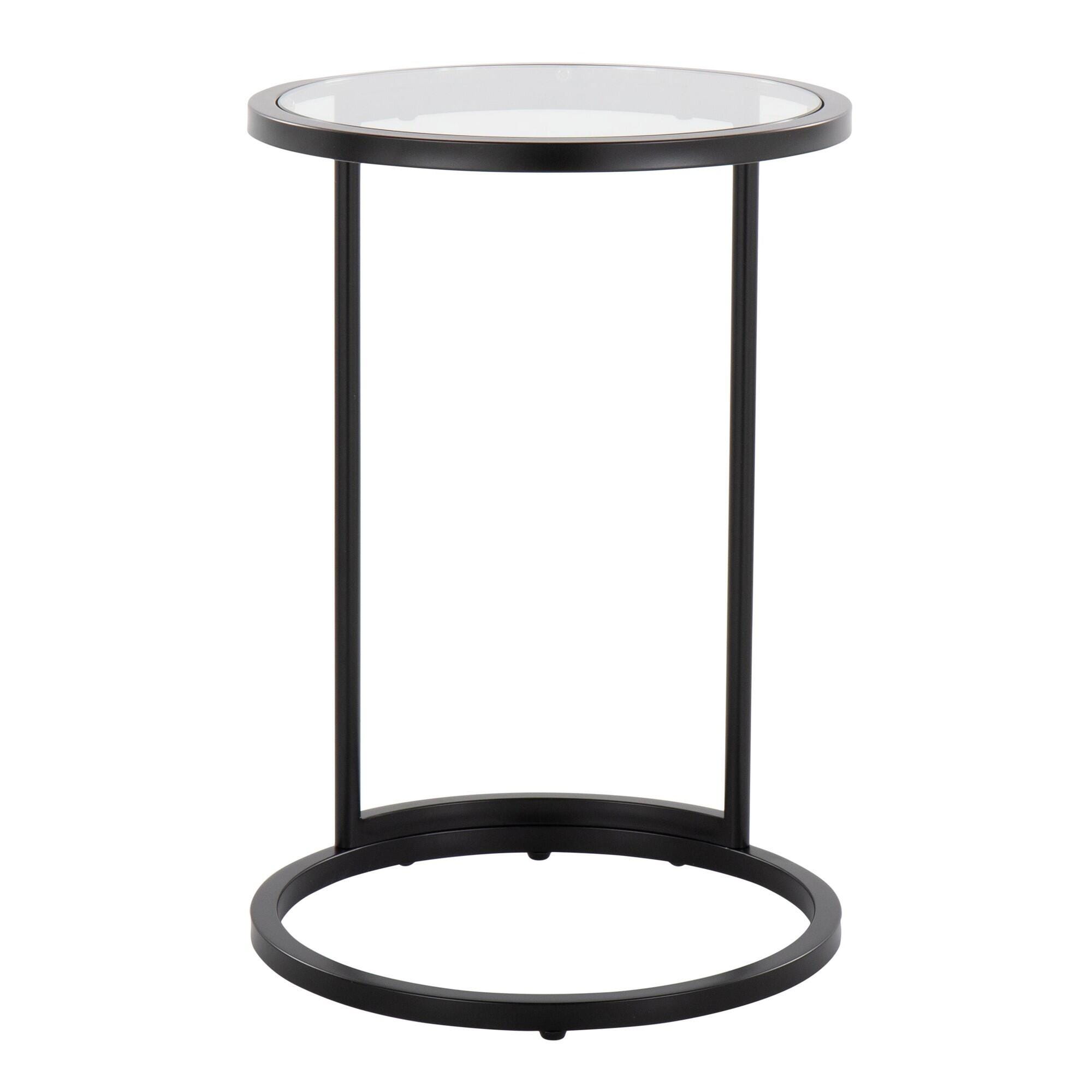 LumiSource Zenn End Table, Black, large