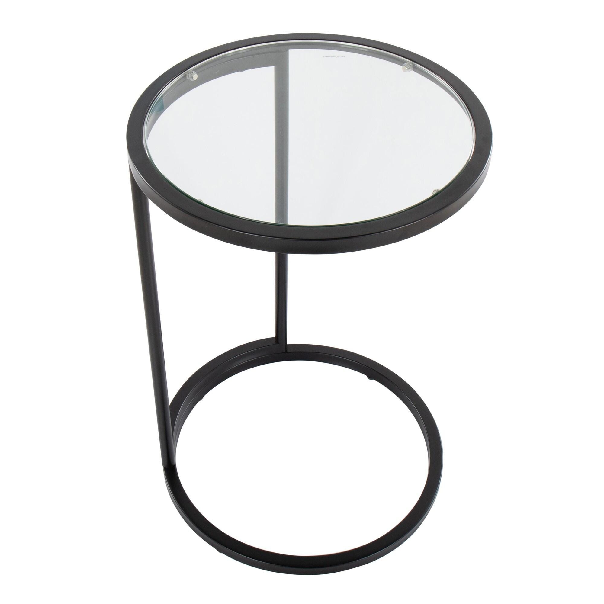 LumiSource Zenn End Table, Black, large