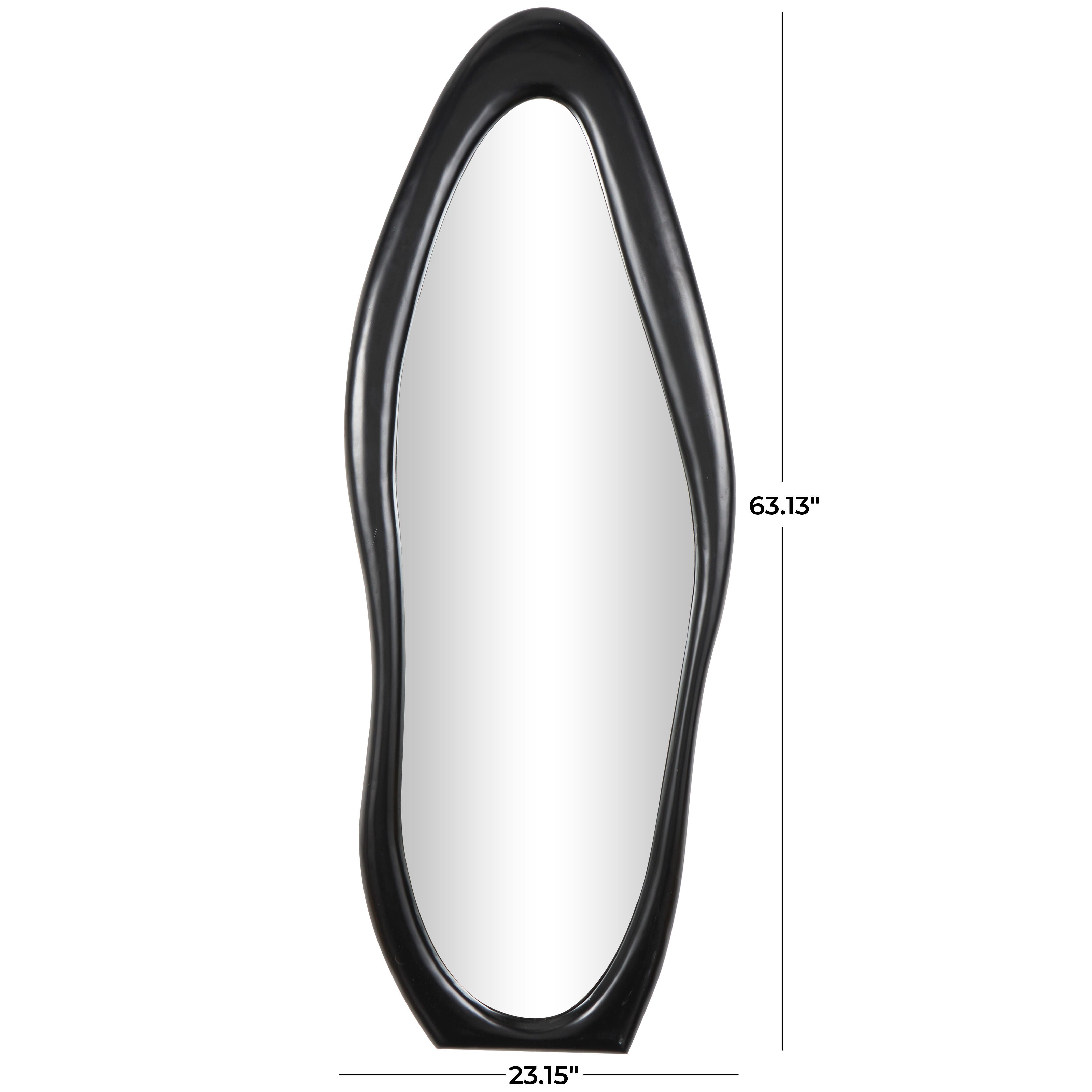 Bayberry Lane Abstract Wavy Wall Mirror 23"W X 63"H, , large