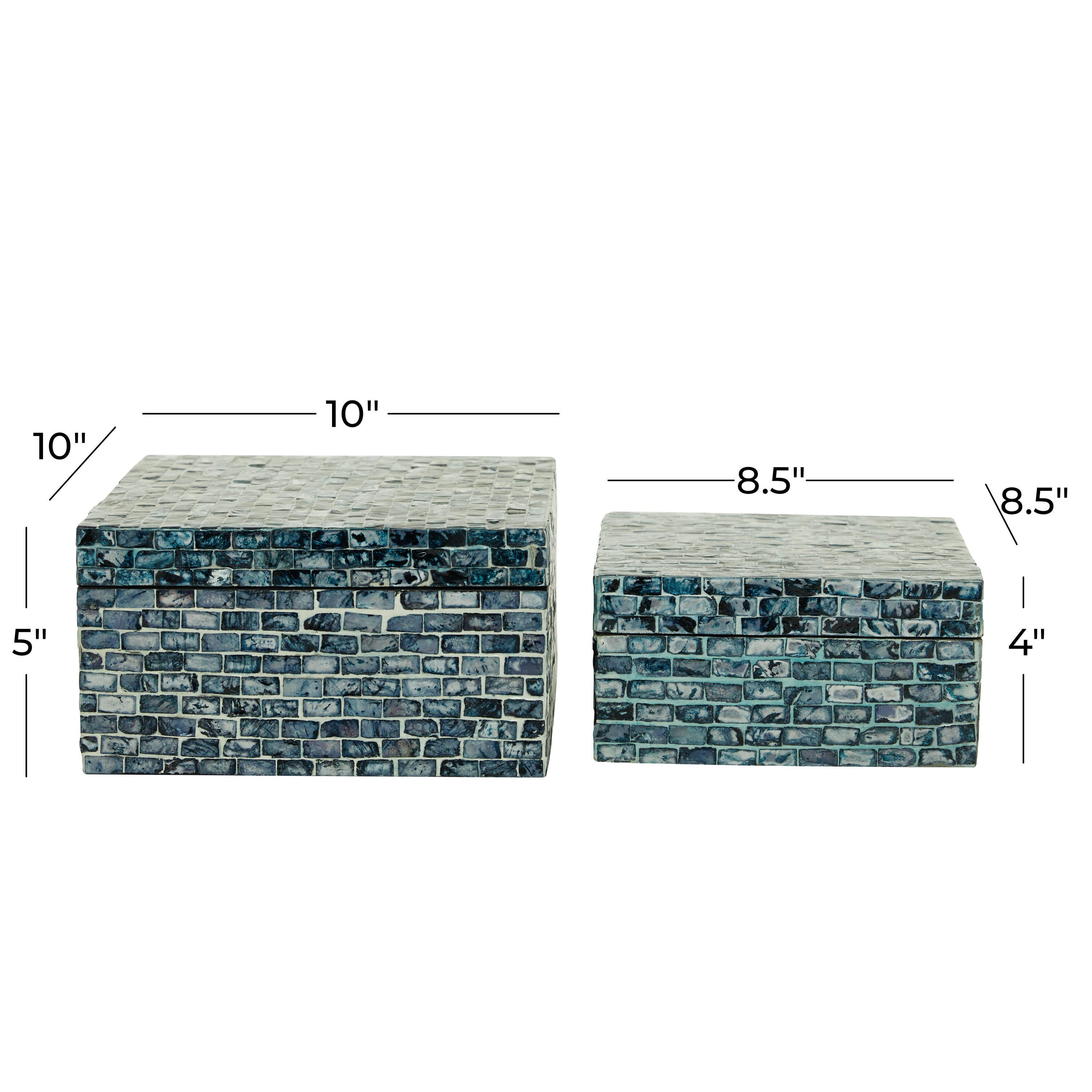 Bayberry Lane Box with Hinged Lid (Set of 2), , large