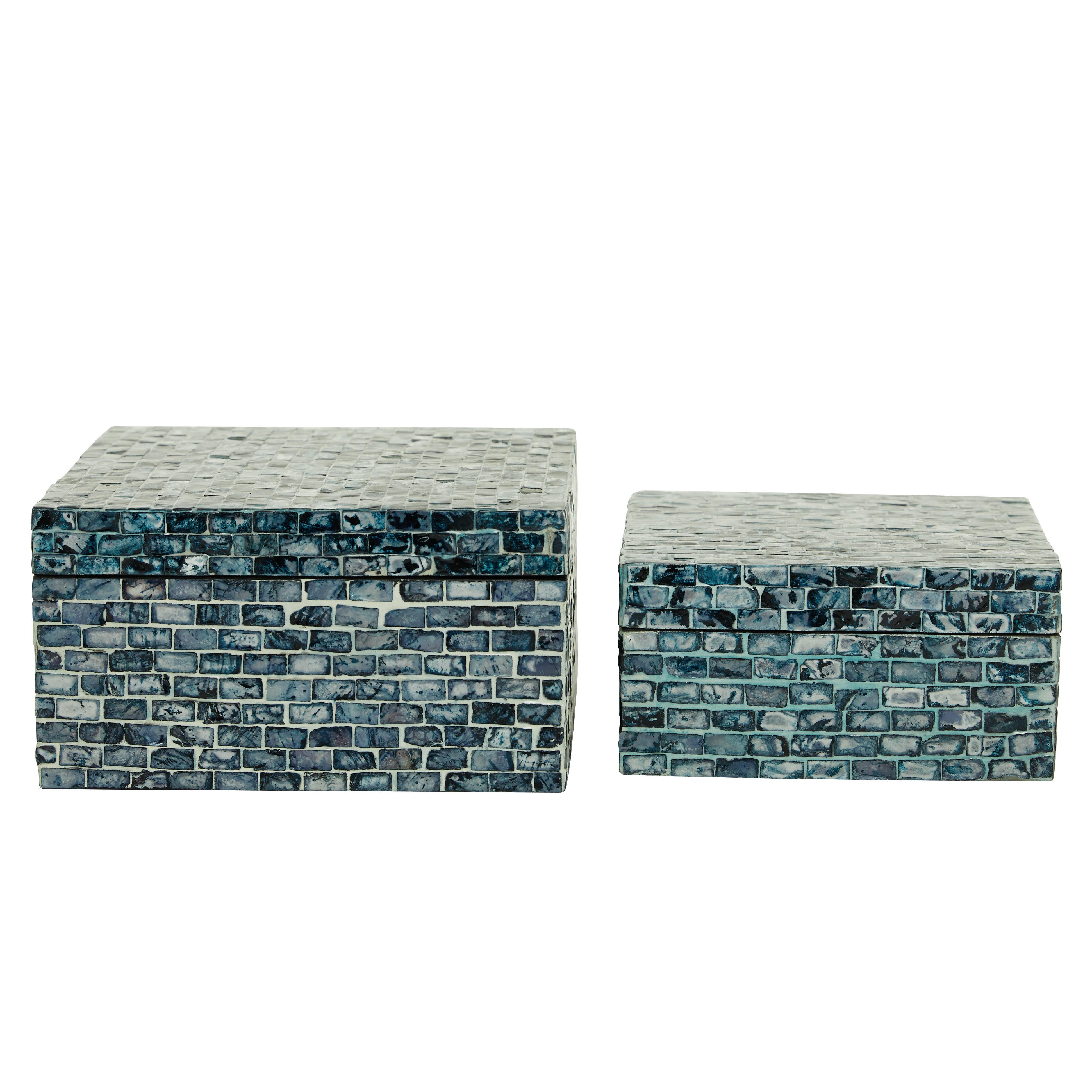 Bayberry Lane Box with Hinged Lid (Set of 2), , large