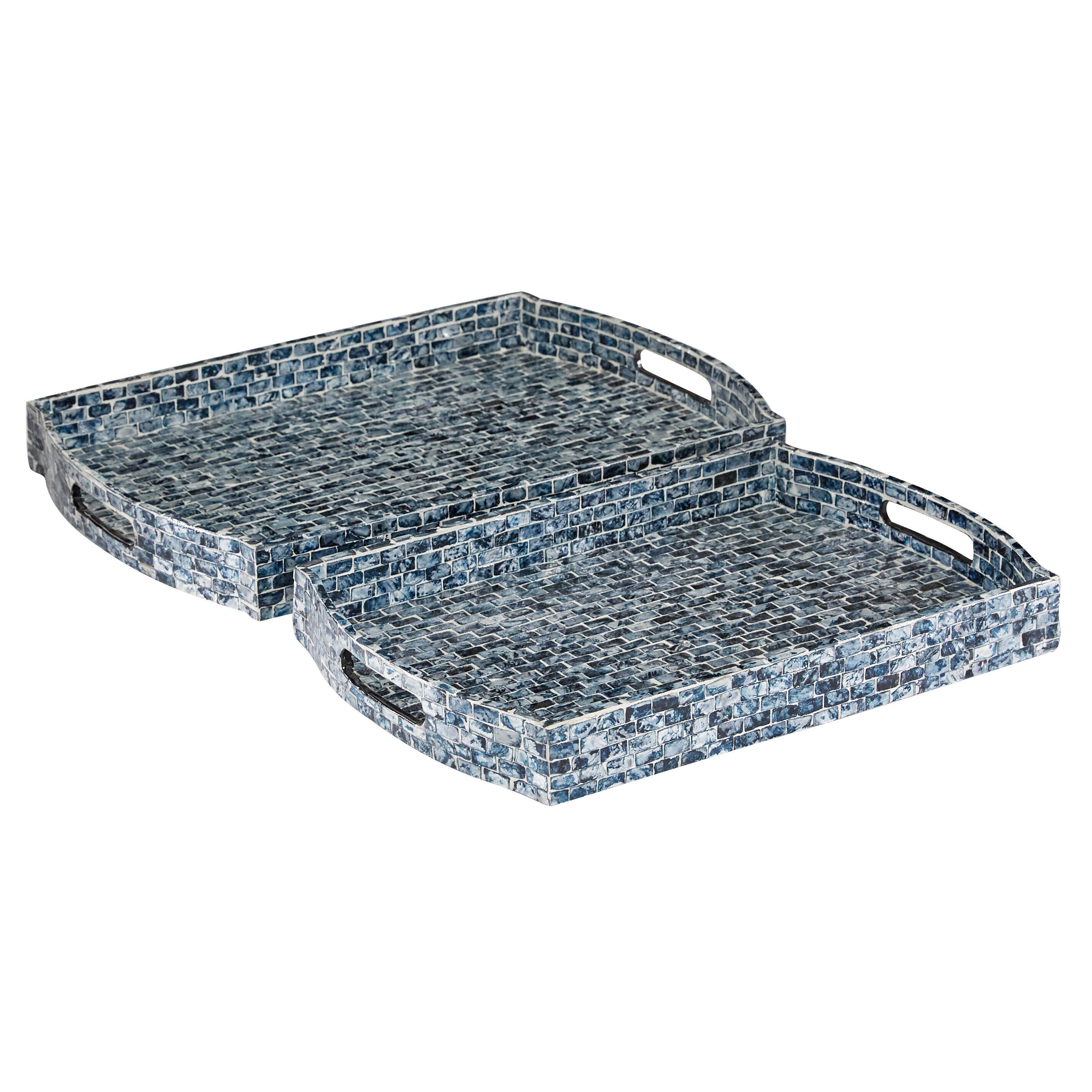 Bayberry Lane Tray with Slot Handles (Set of 2), , large