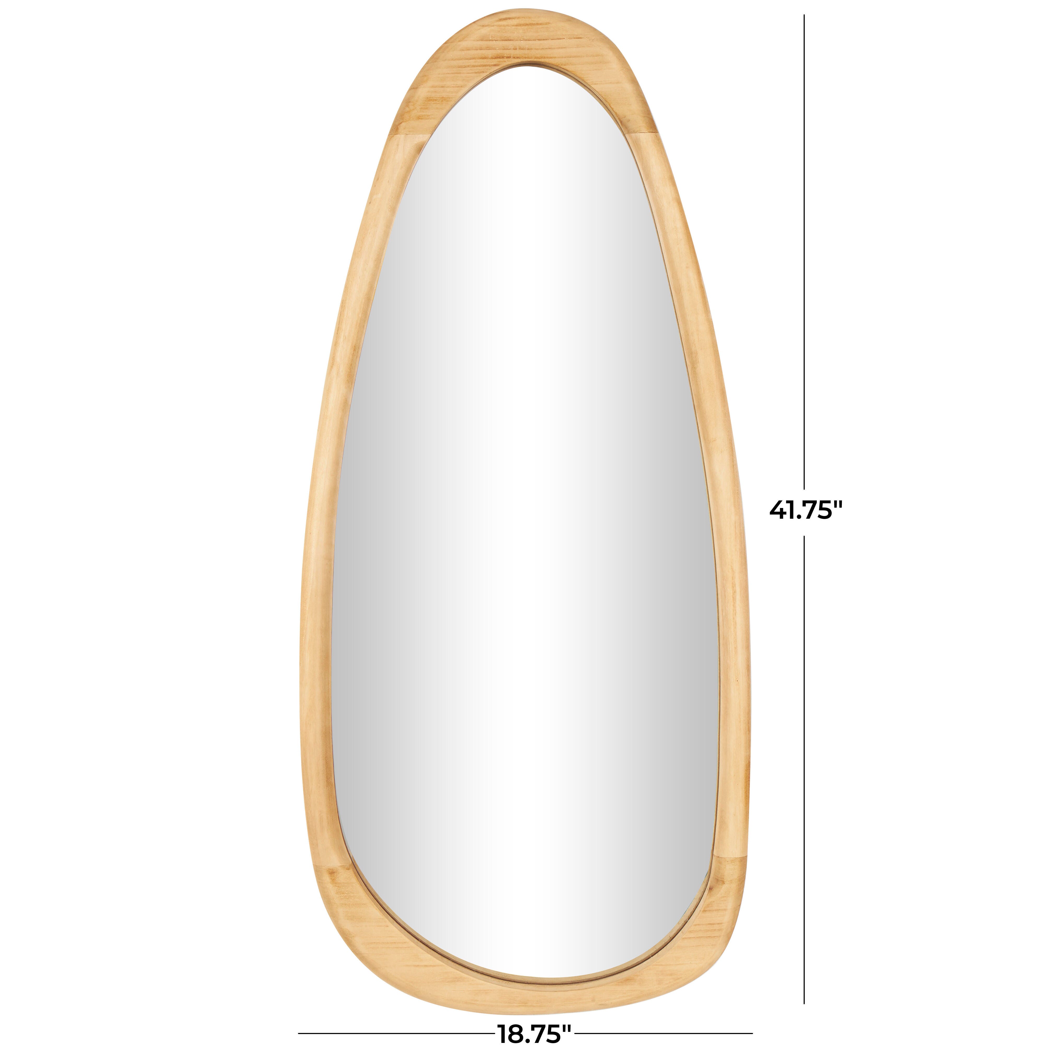 Bayberry Lane Oval Wall Mirror 19"W X 42"H, , large