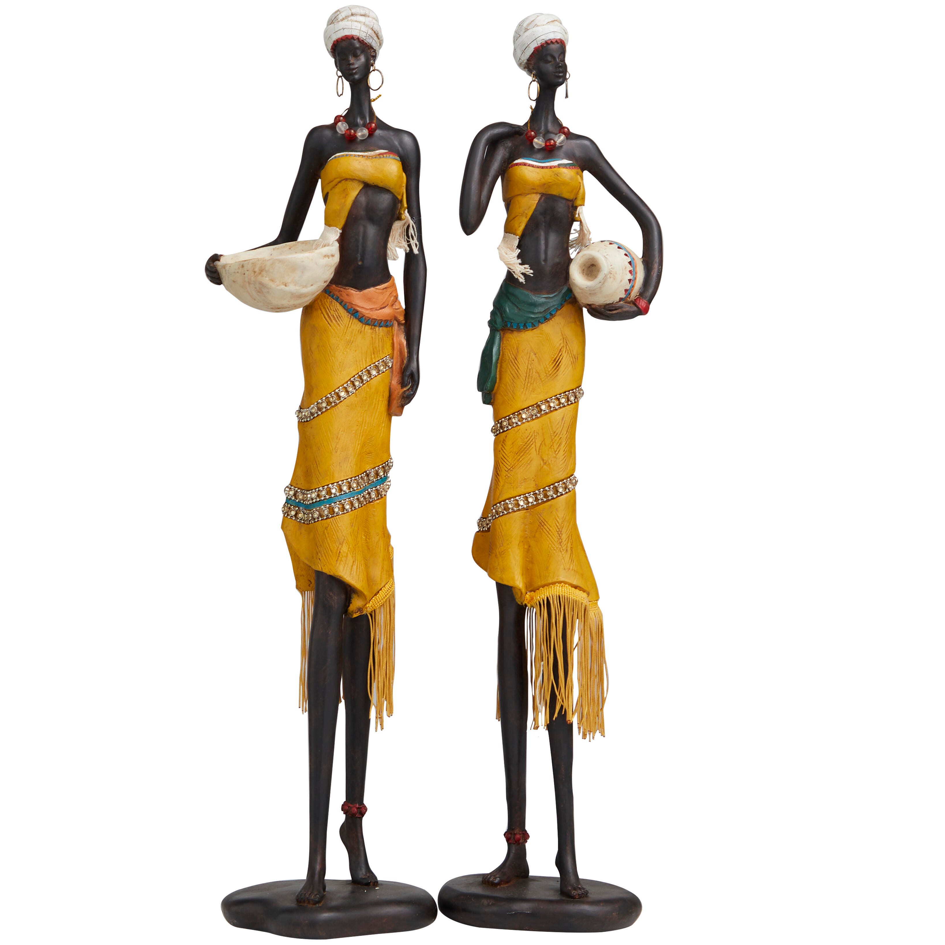 Bayberry Lane African Women with Water Jugs Medium Sculpture (Set