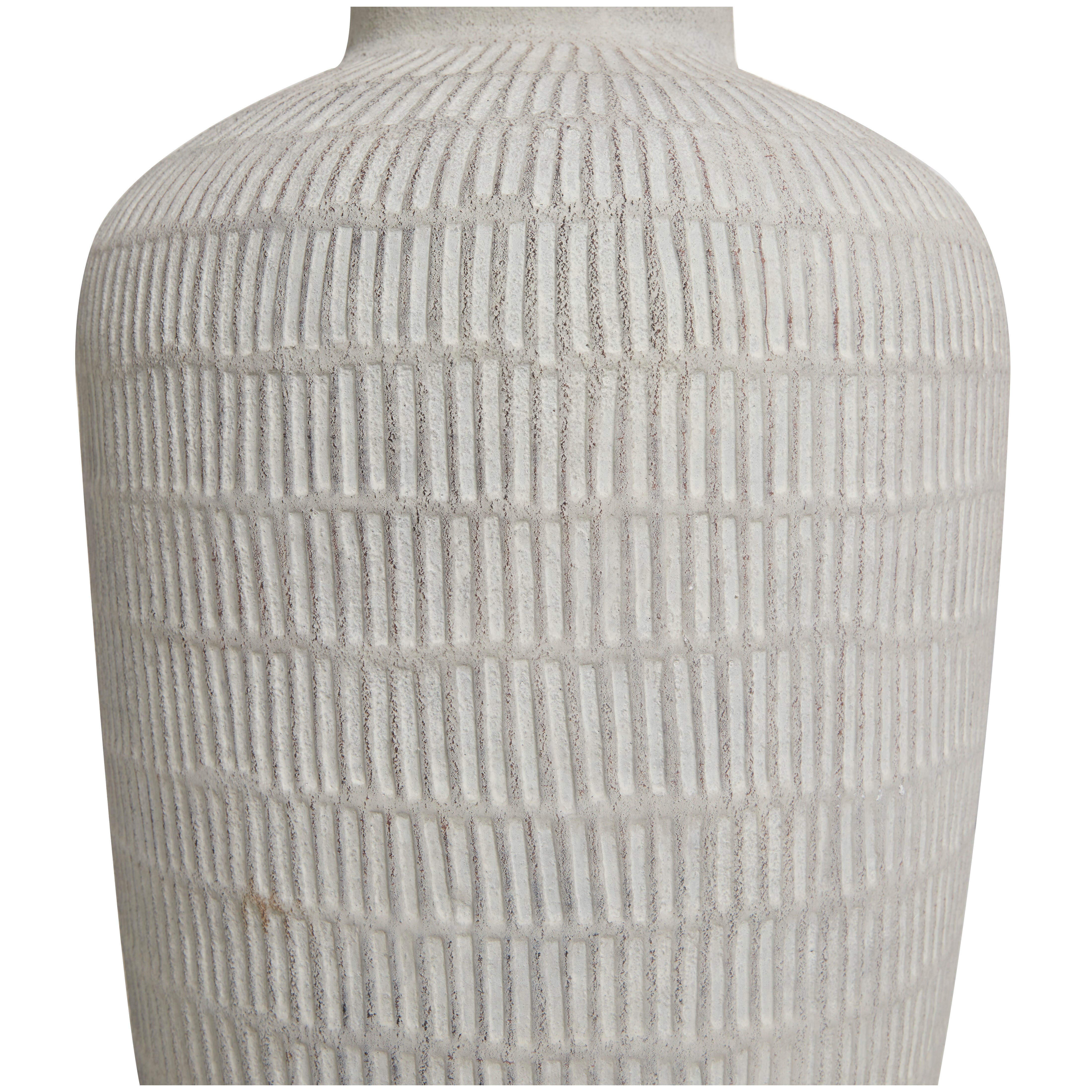 Bayberry Lane Small Textured Vase with Linear Pattern, , large