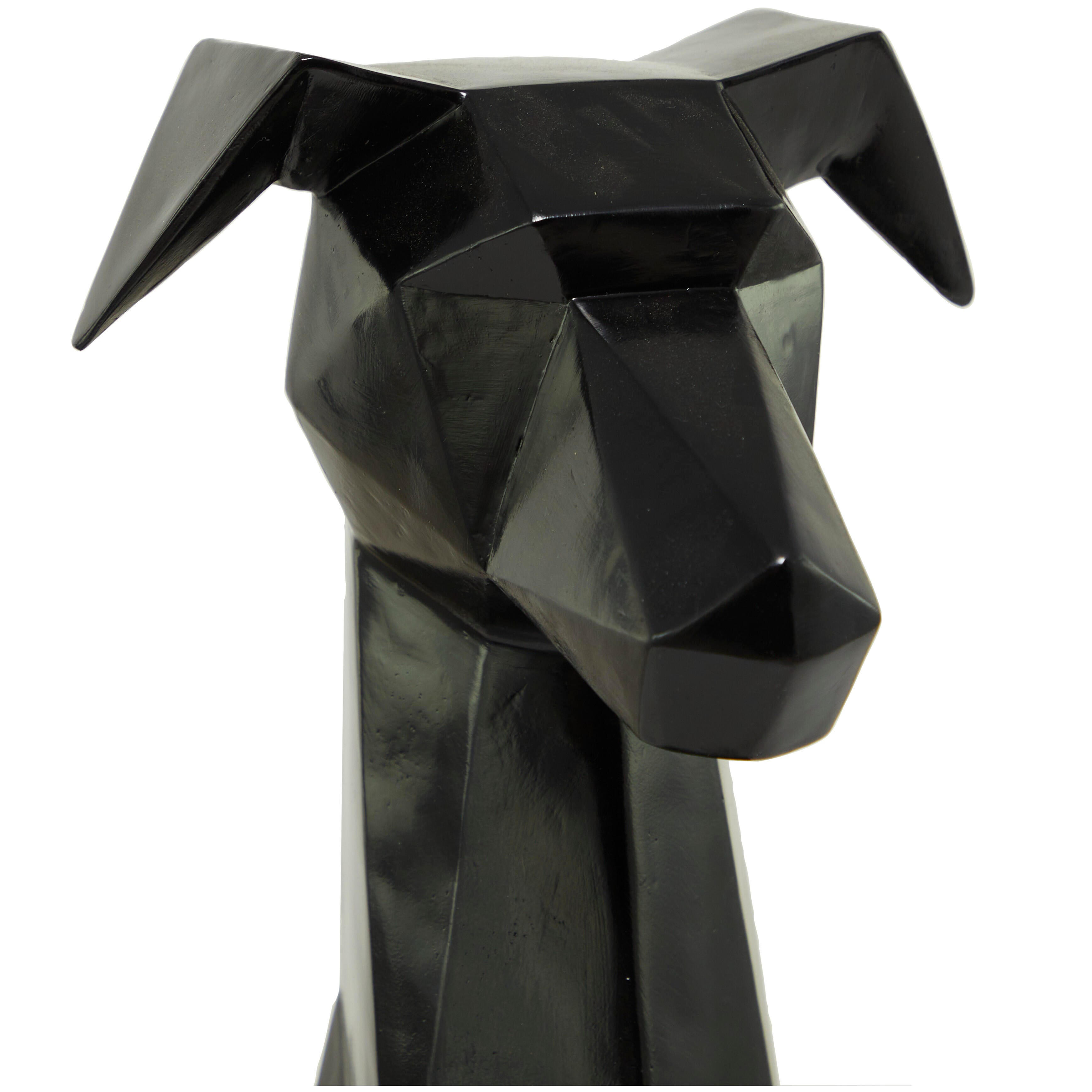 Bayberry Lane Cubist Dog Sculpture, Black, large