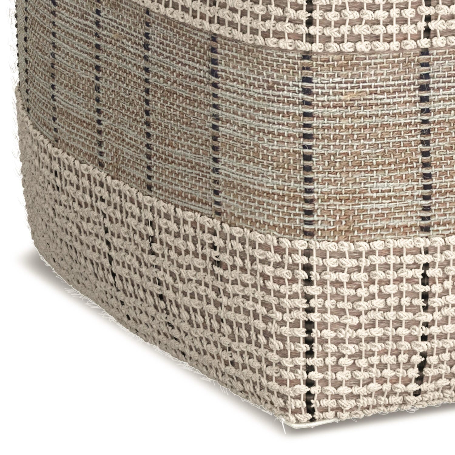Simpli Home Elmer Pouf, , large