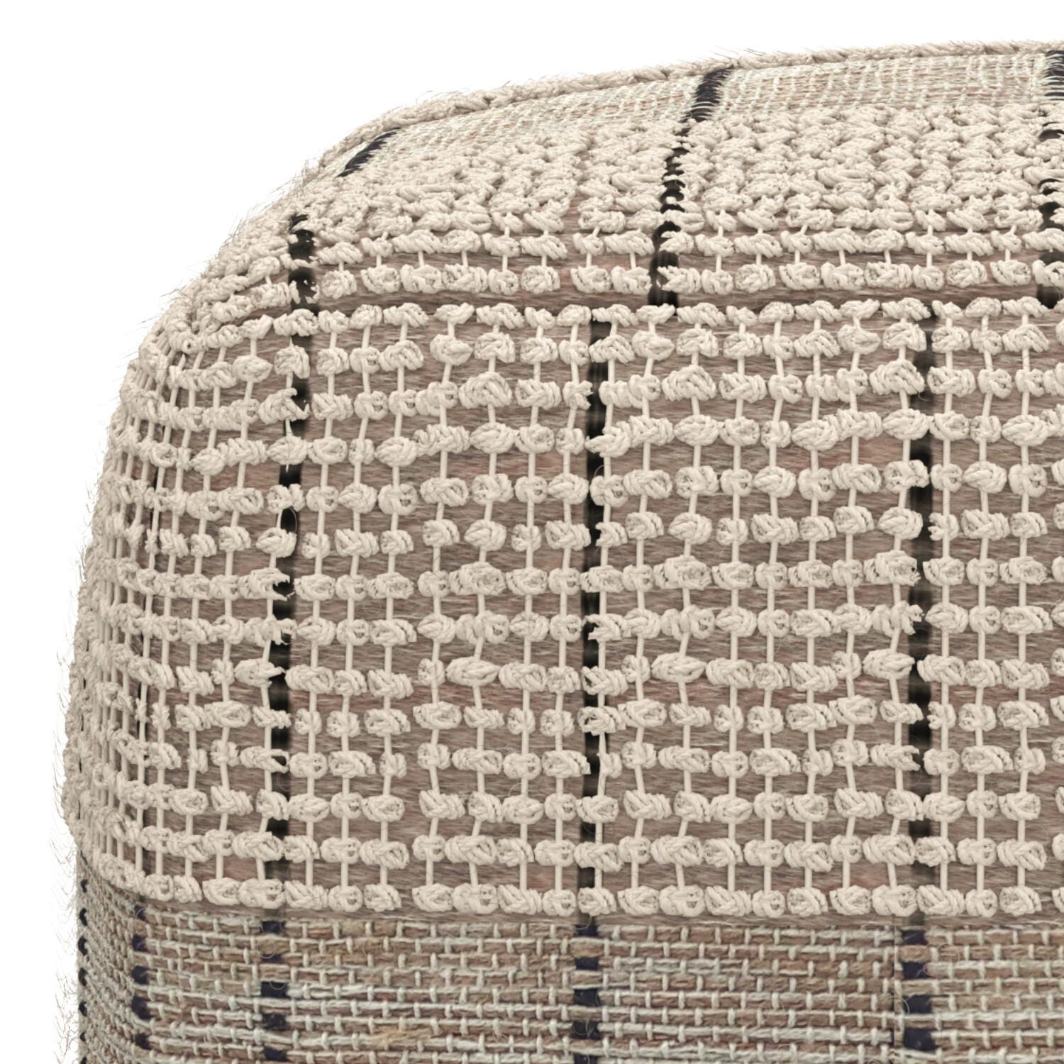Simpli Home Elmer Pouf, , large