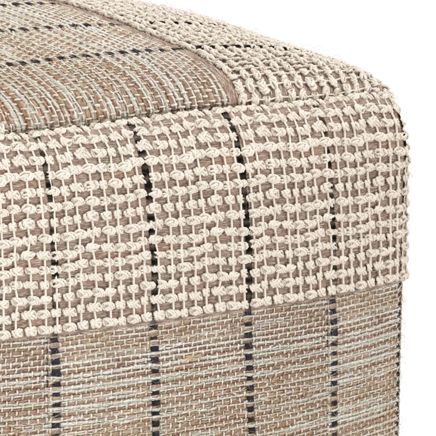 Simpli Home Elmer Pouf, , large