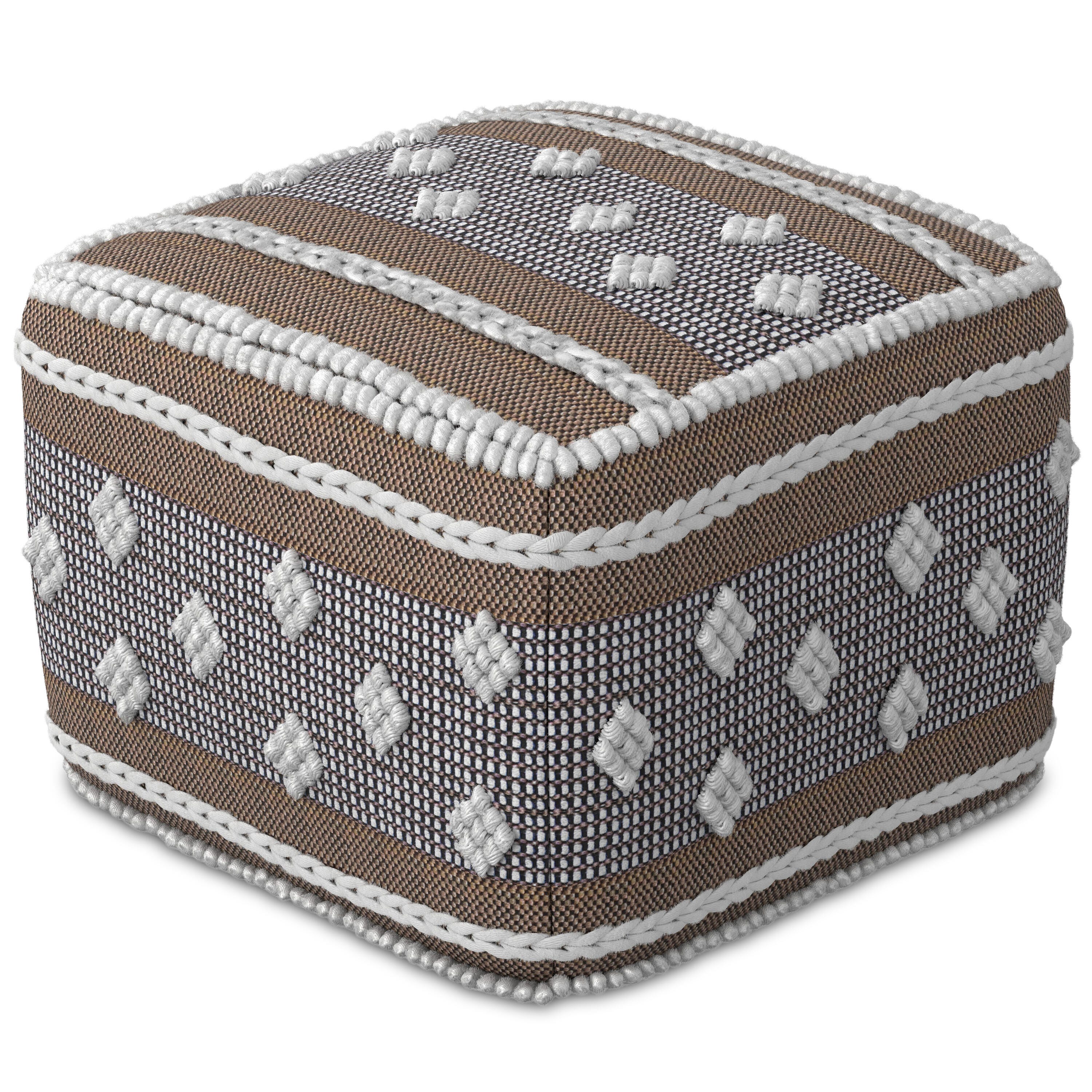 Simpli Home Mapleton Pouf, , large