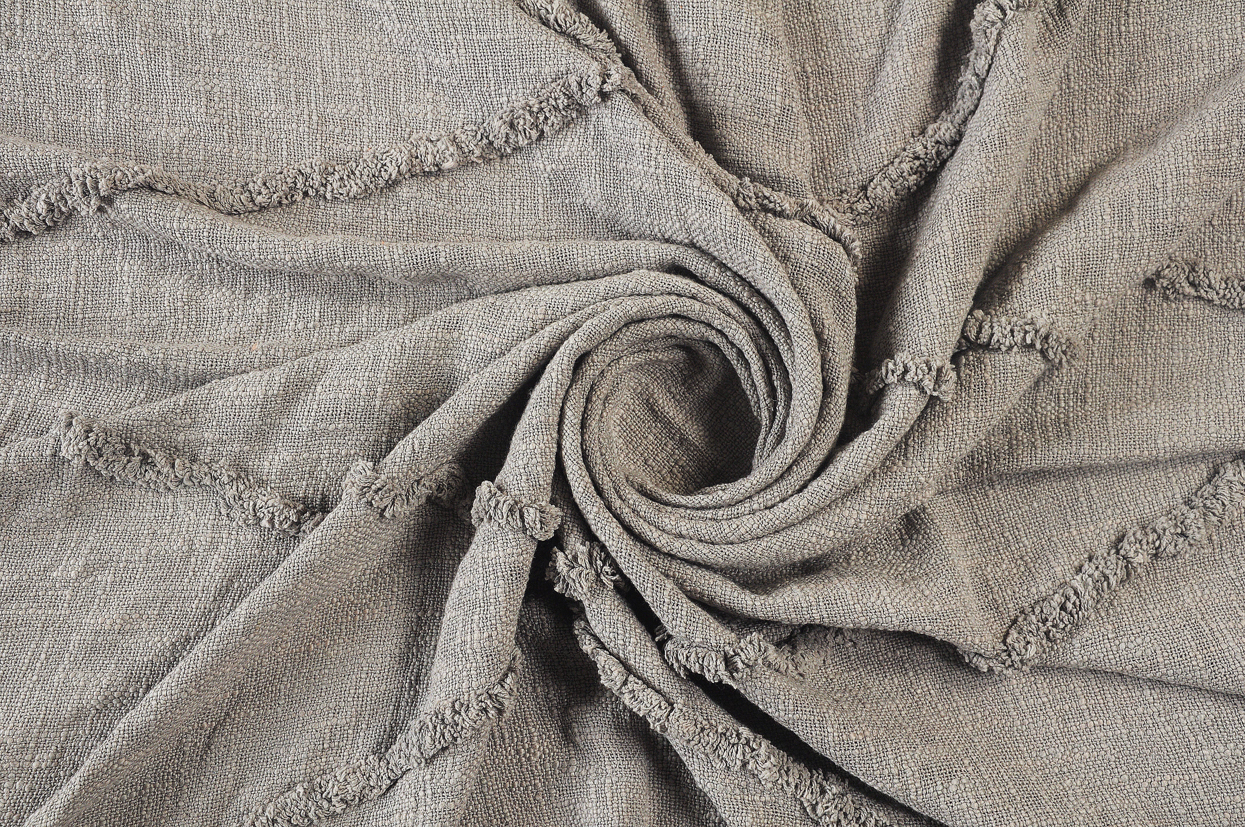 Diamond Solid Throw Blanket, Gray, large