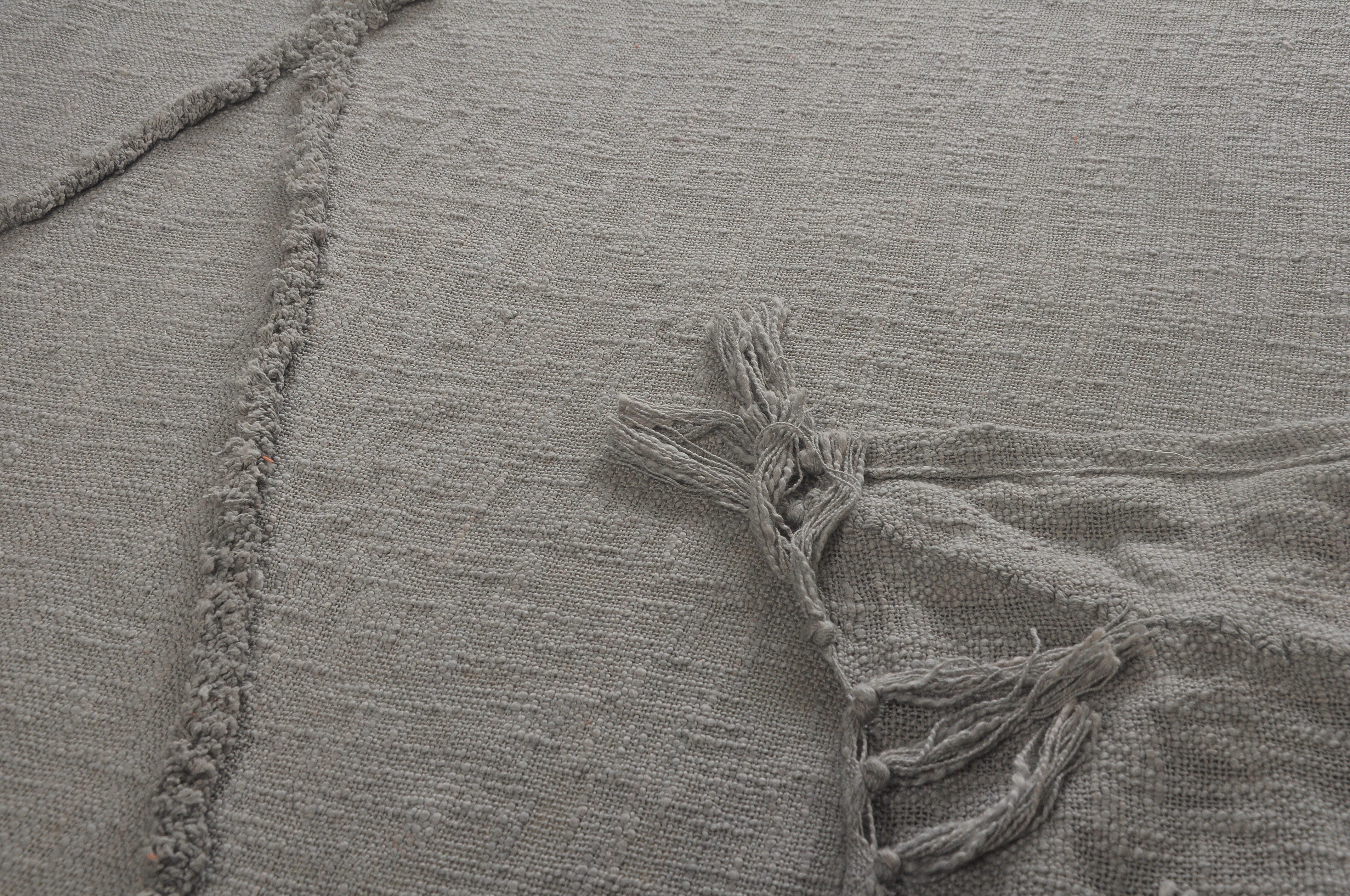Diamond Solid Throw Blanket, Gray, large