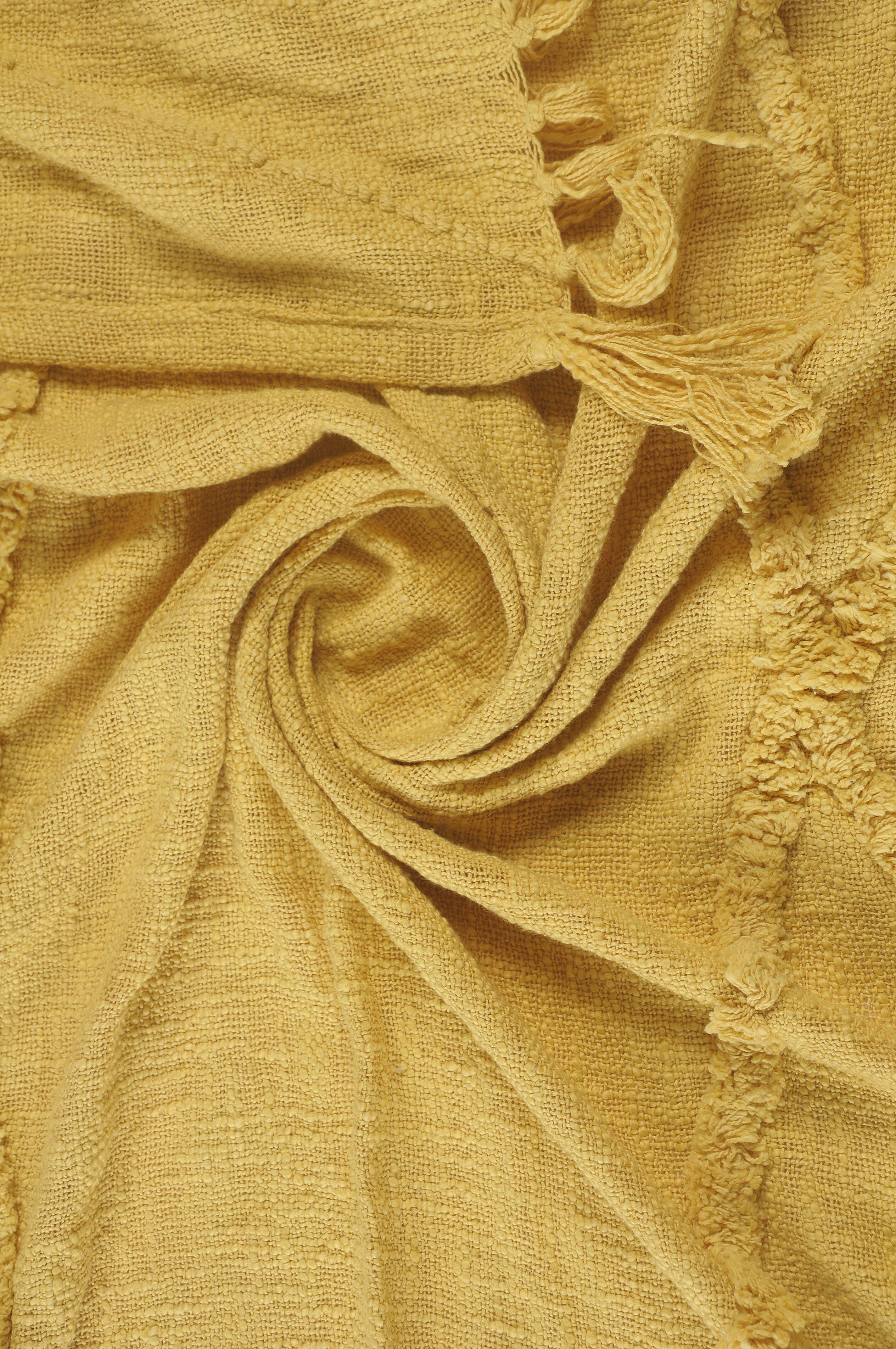 Diamond Solid Throw Blanket, Yellow, large