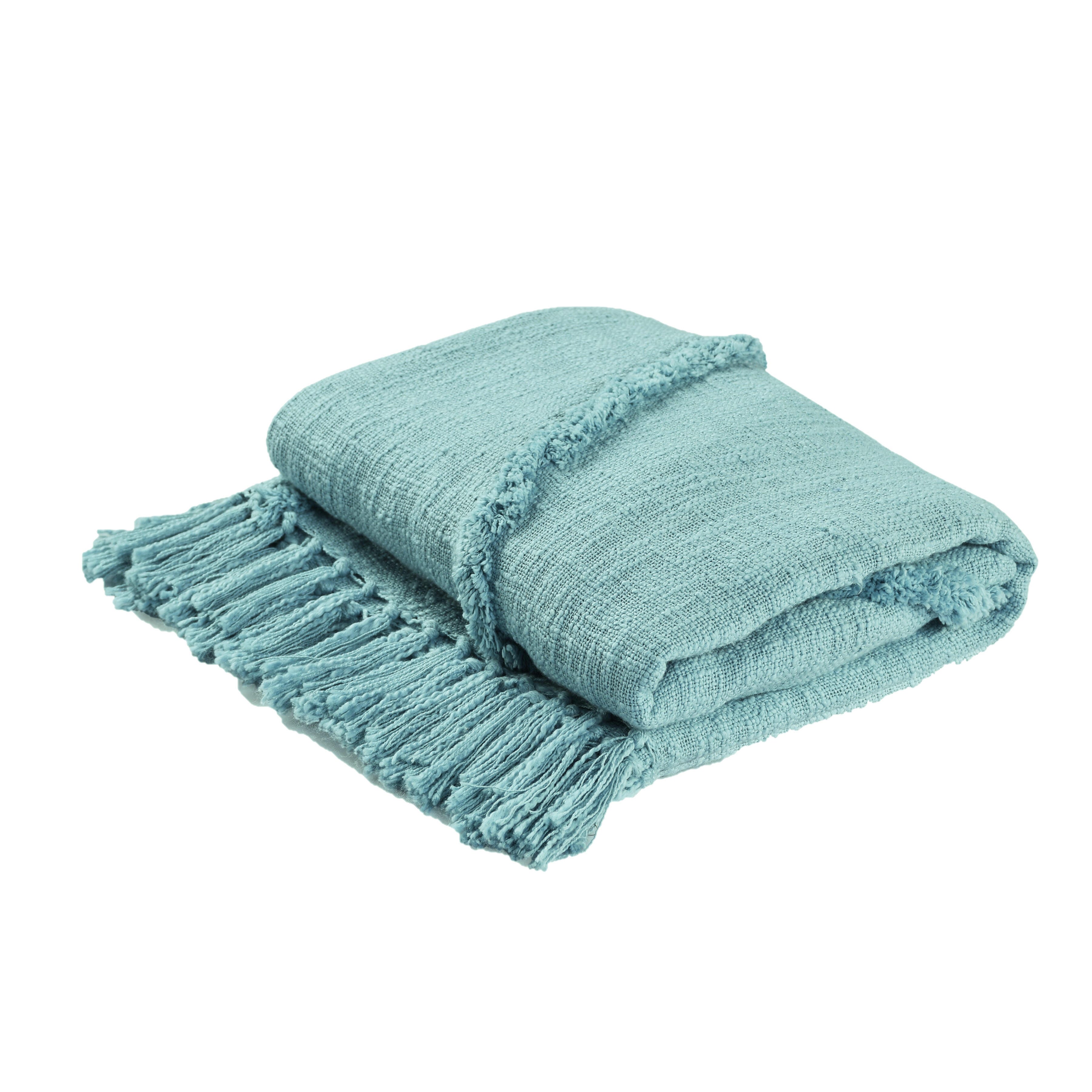 Diamond Solid Throw Blanket, Light Blue, large