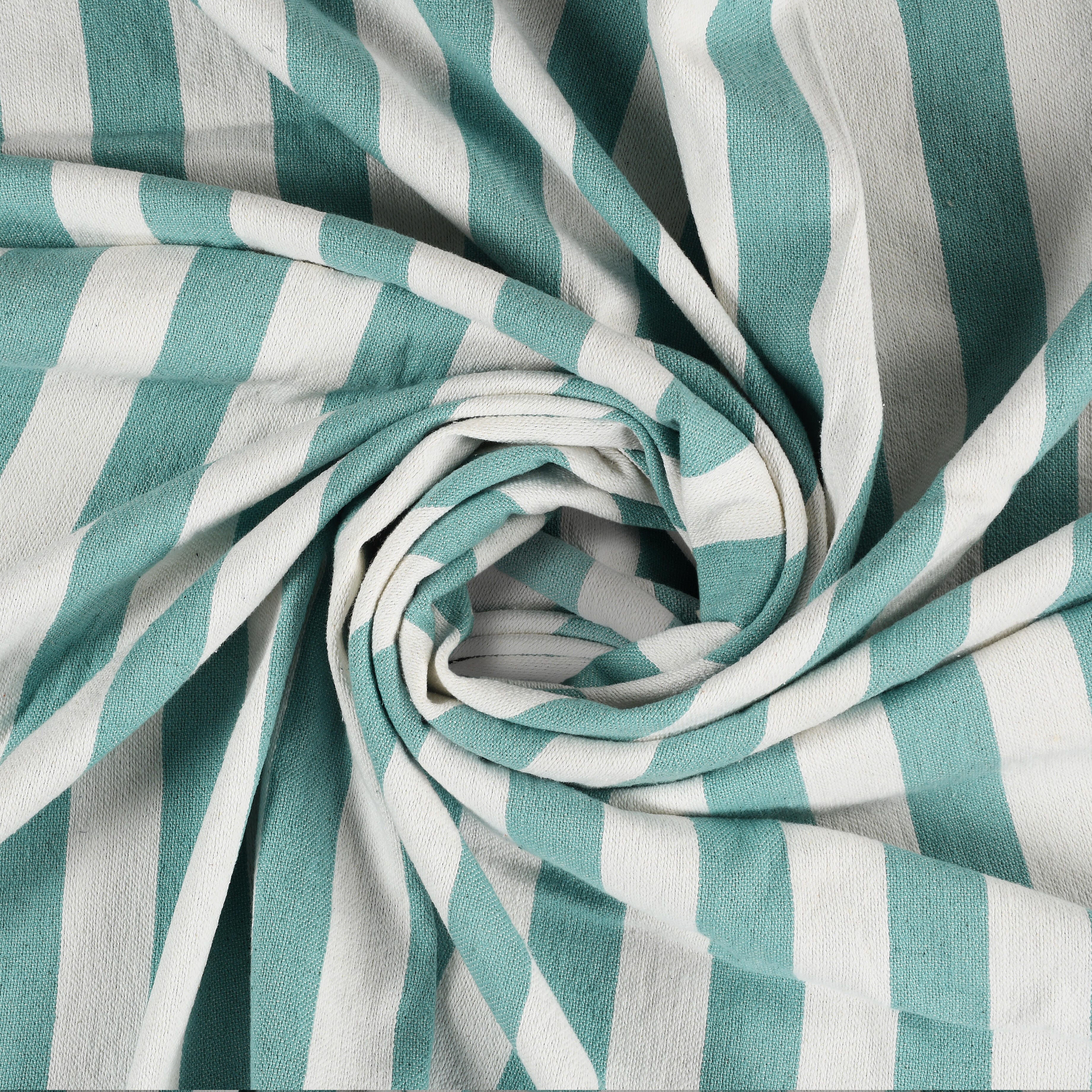 Harbor Striped Throw Blanket, Aqua Blue, large