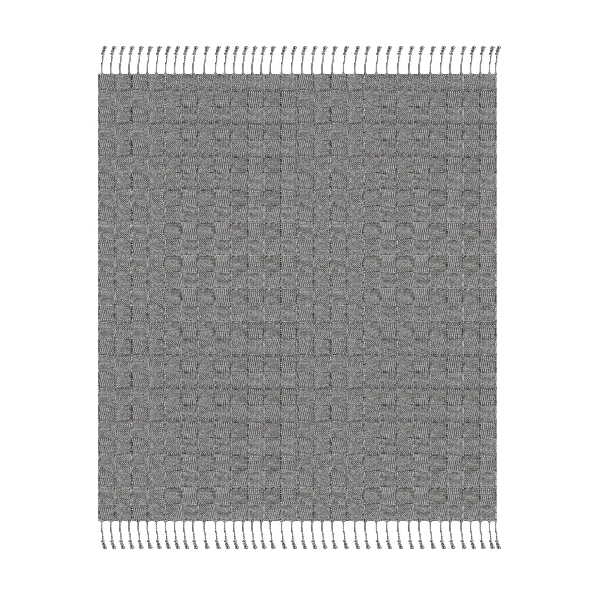 Heather Solid Throw Blanket, Gray, large
