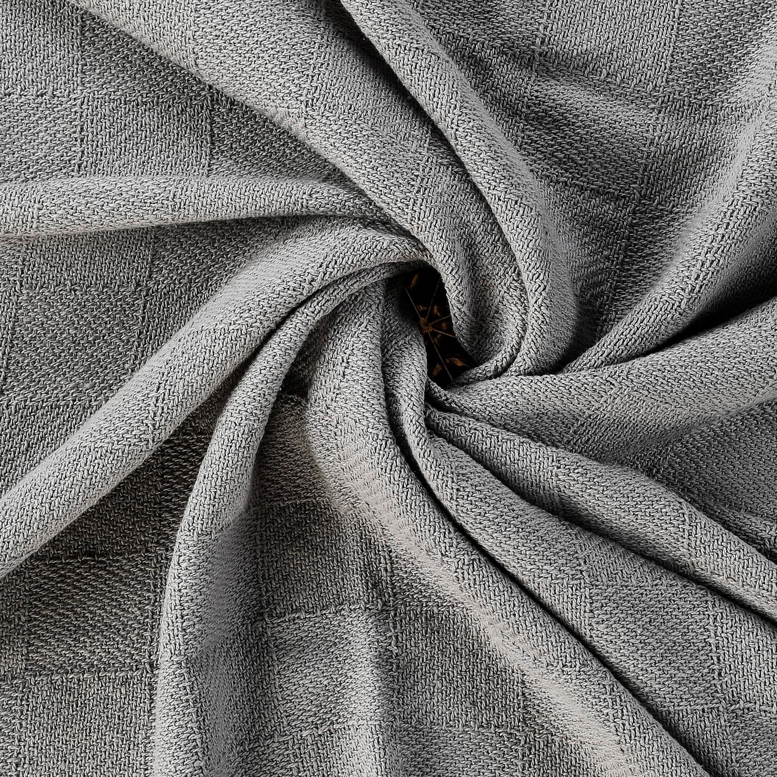 Heather Solid Throw Blanket, Gray, large