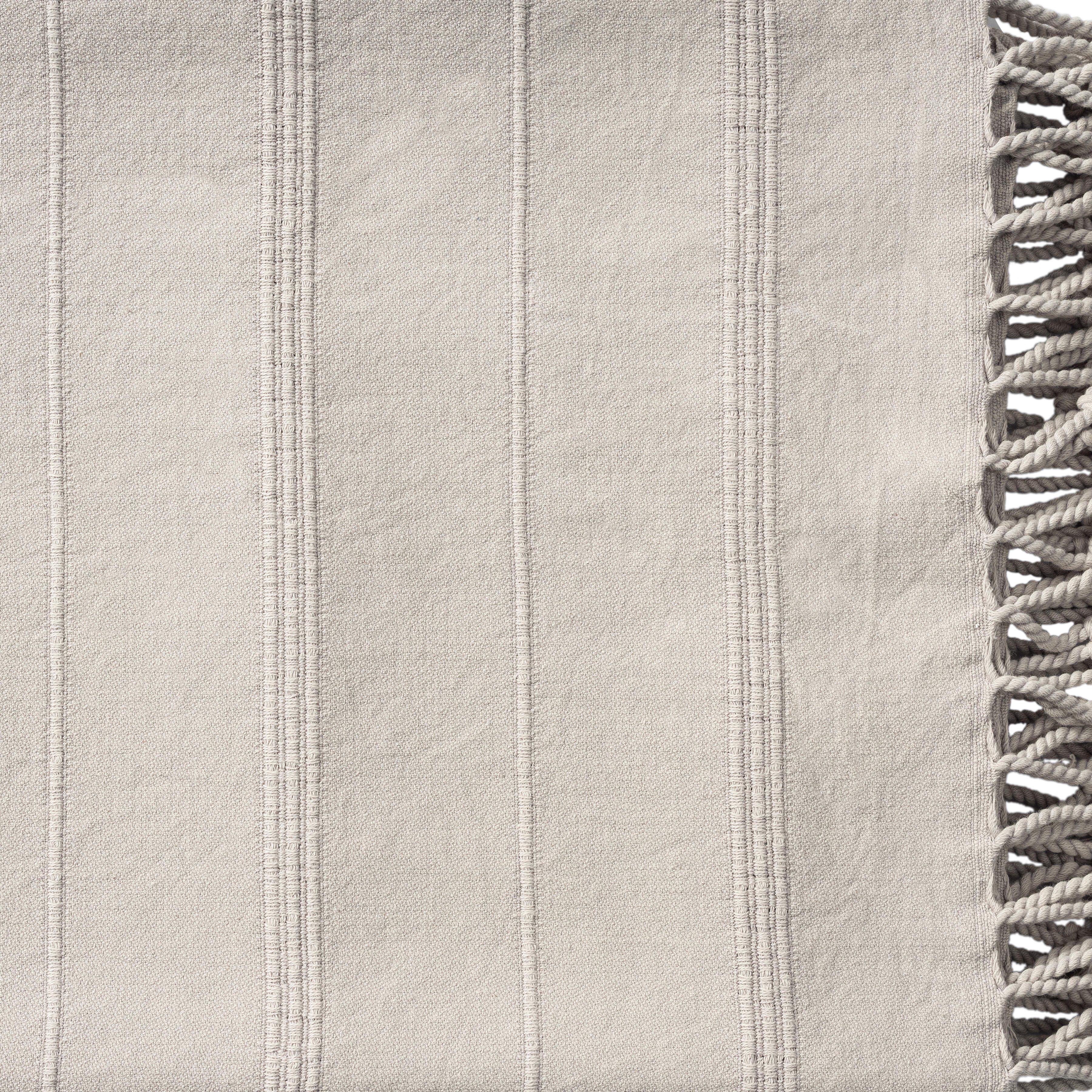 Silas Striped Throw Blanket, Beige, large