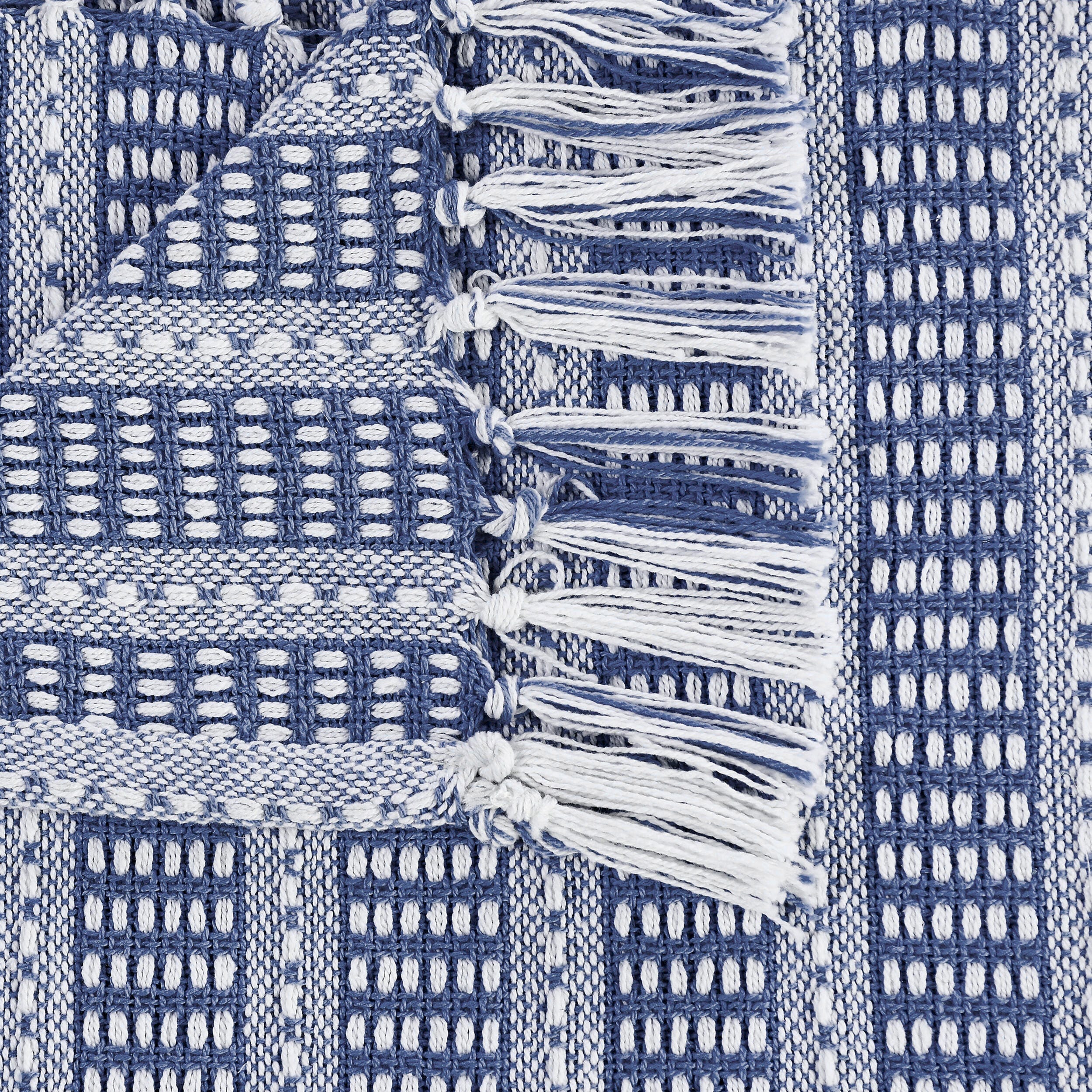 Ridgeline Striped Throw Blanket, Blue, large
