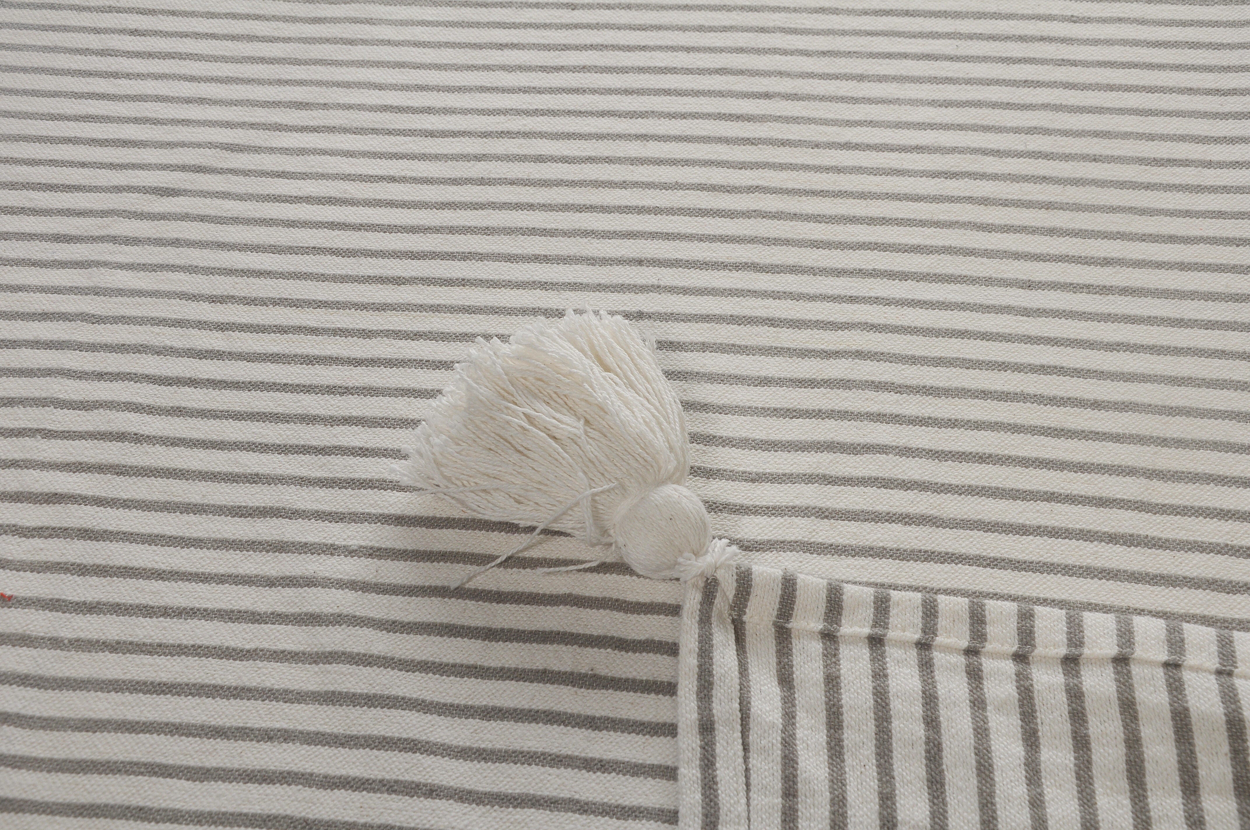 Insignia Striped Throw Blanket, Gray, large