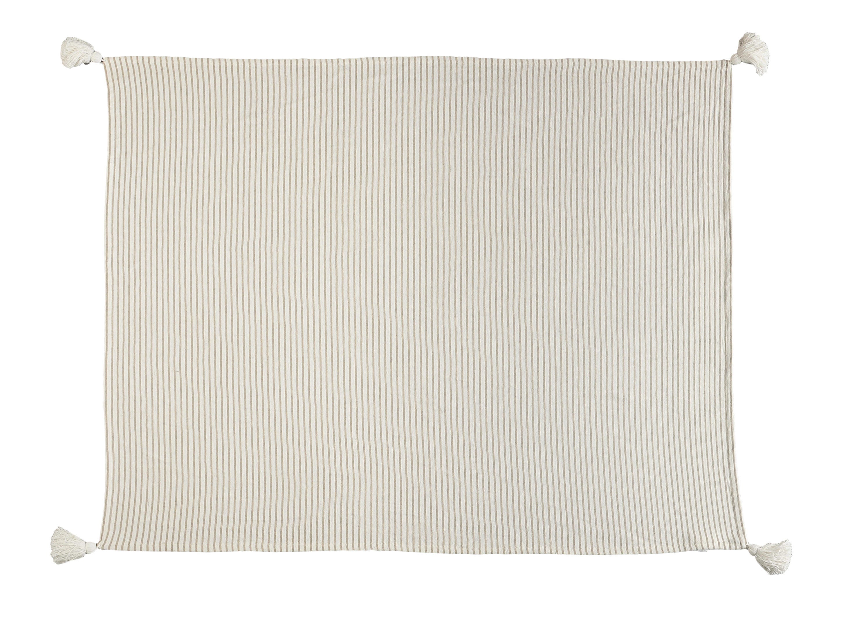 Insignia Striped Throw Blanket, Gray, large