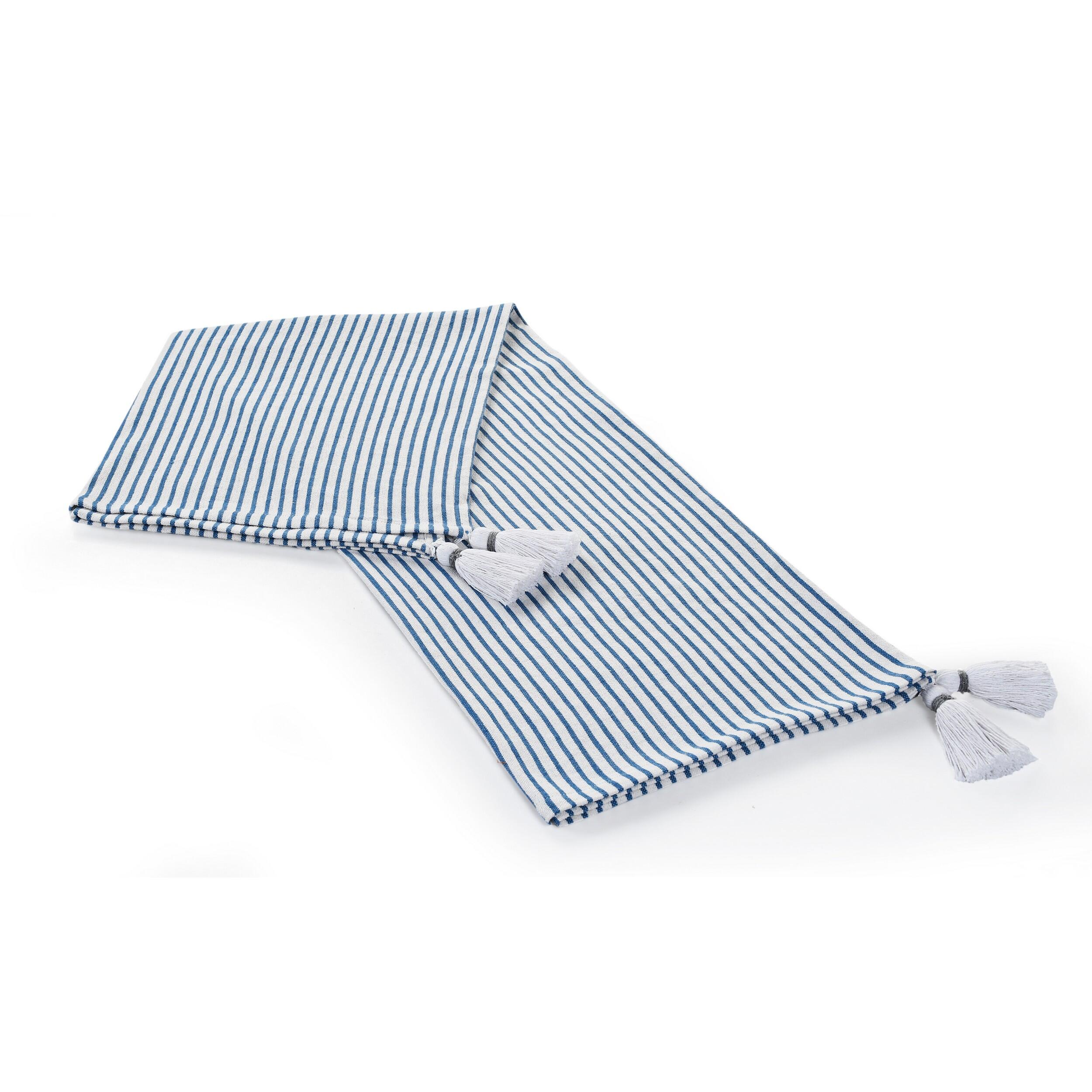 Insignia Striped Throw Blanket, Blue, large