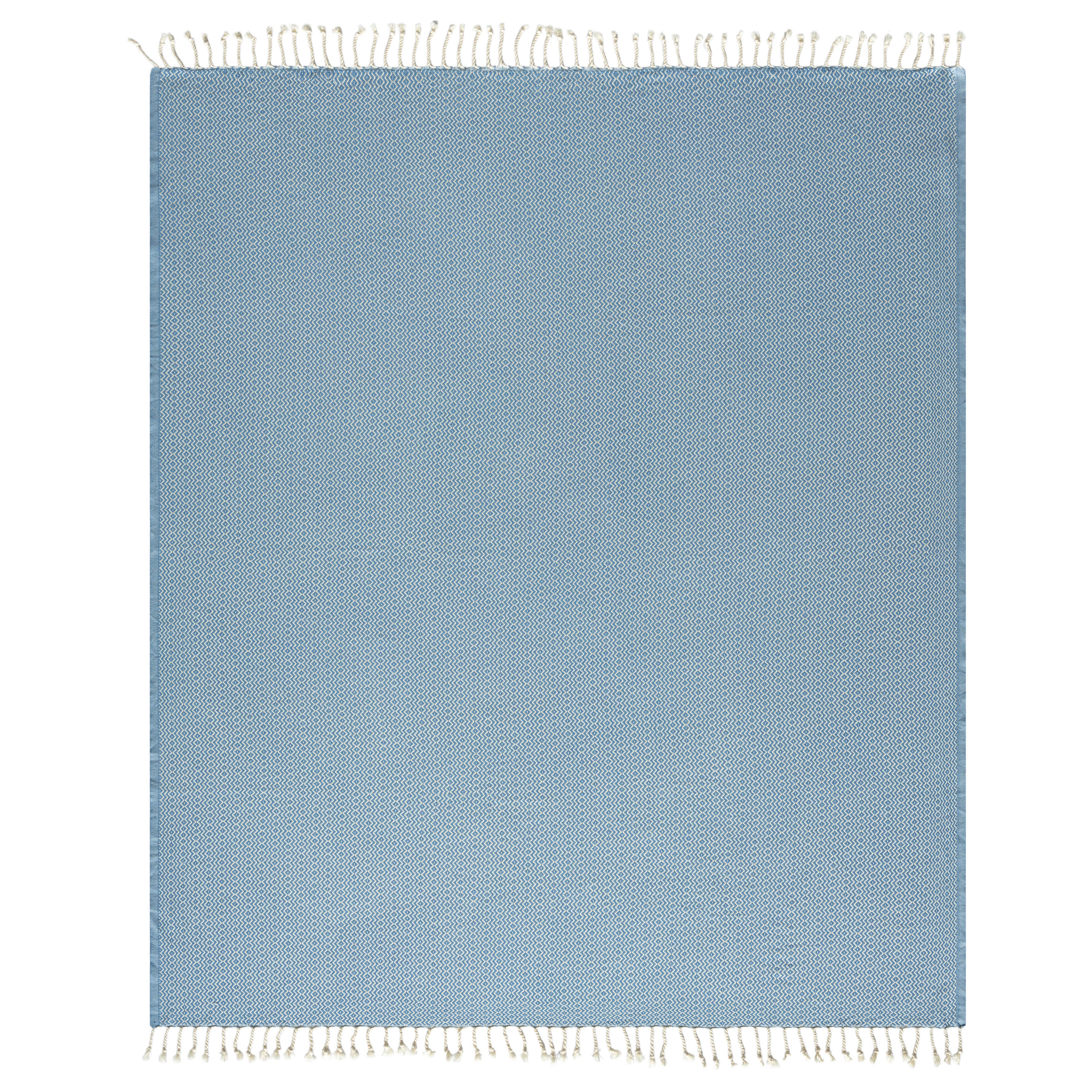 Sadie Diamond Throw Blanket, Blue, large