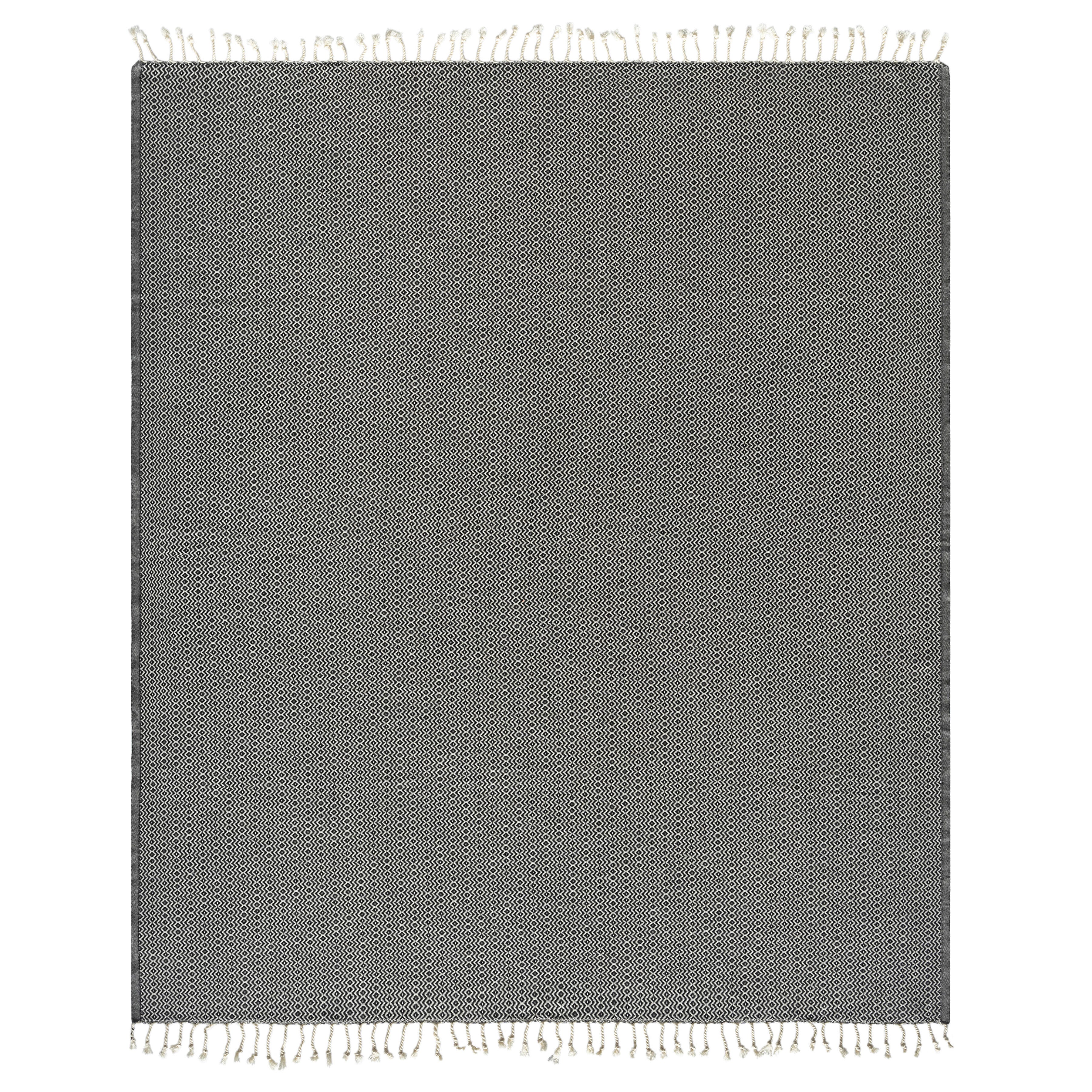 Sadie Diamond Throw Blanket, Black, large